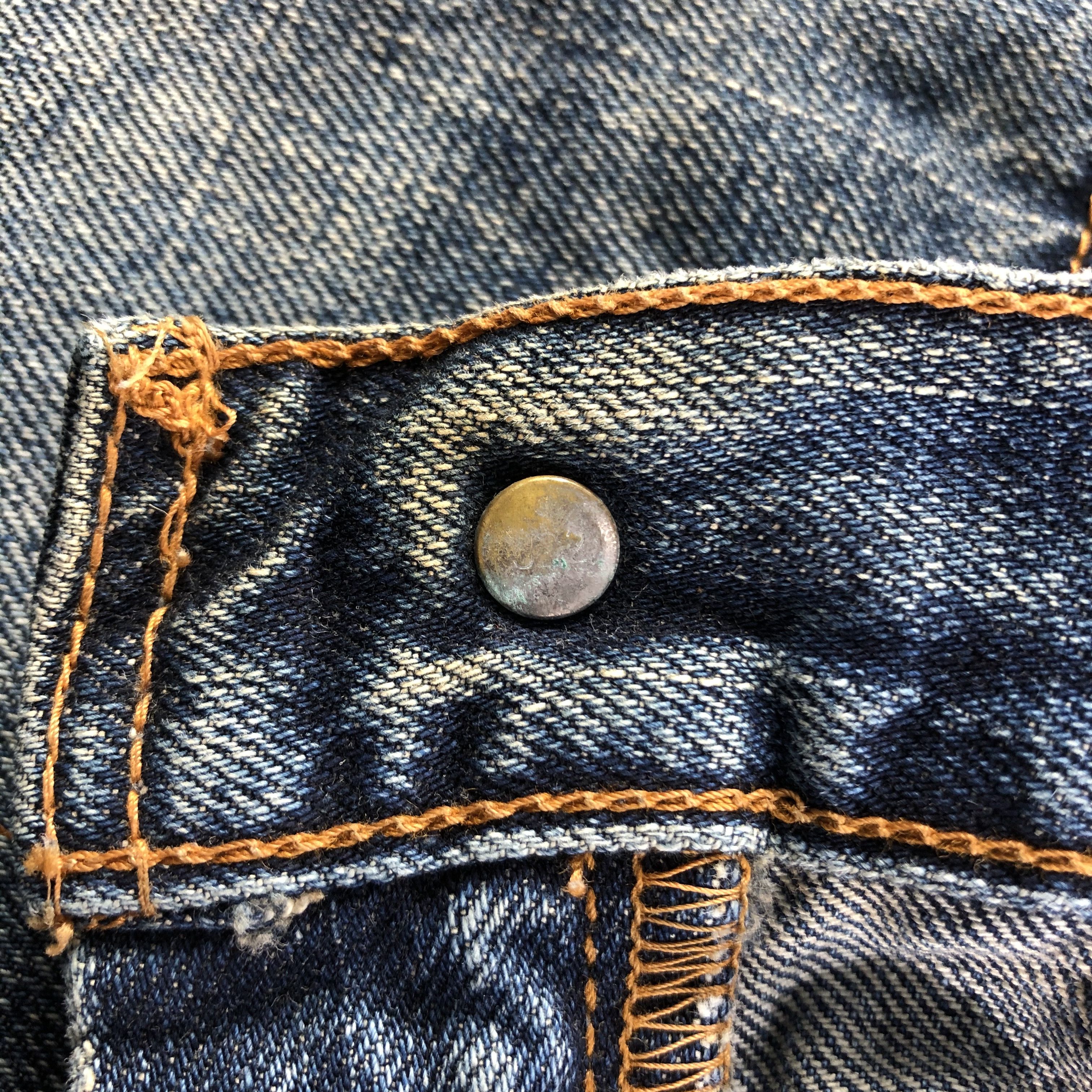 Levi's Vintage 90s Levis 502 Jeans Dirty Blue Wash Denim KJ1909 Size US 28 / EU 44 - 9 Thumbnail