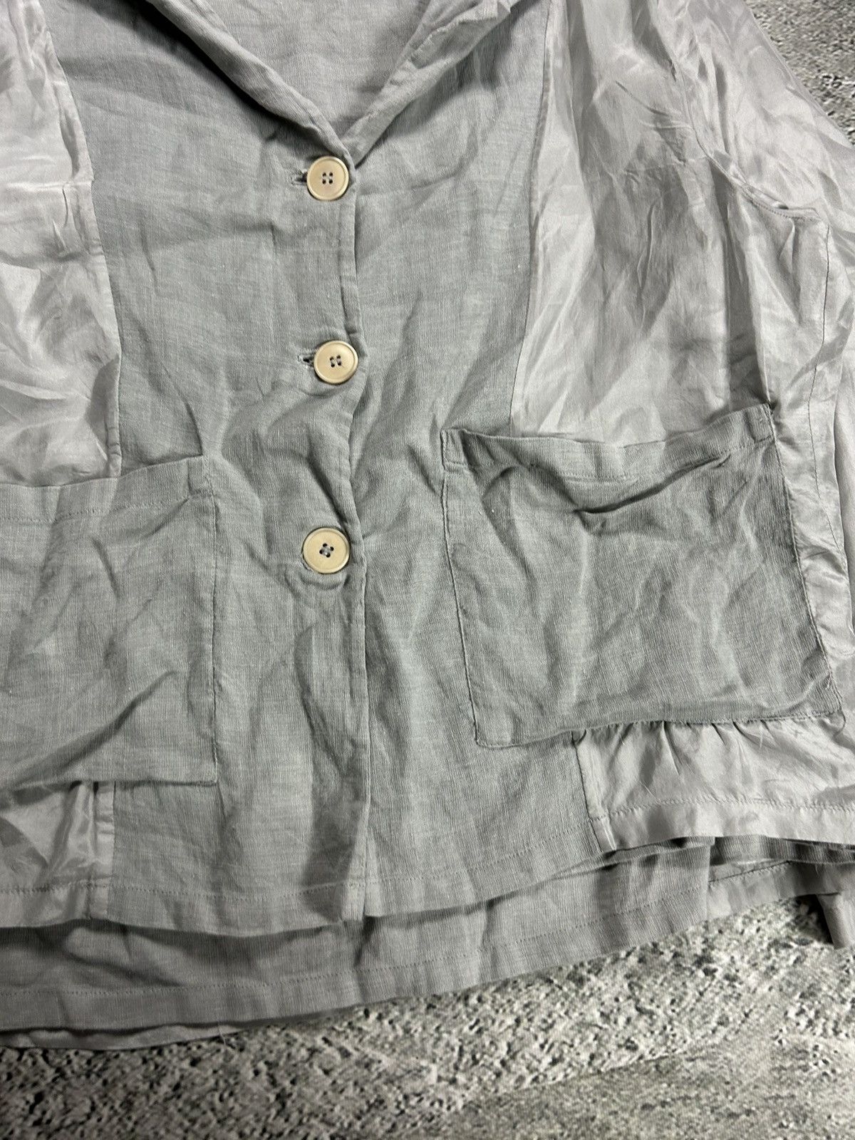 Rundholz Rundholz Shirt Button-up grey with pockets Size S / US 4 / IT 40 - 3 Thumbnail