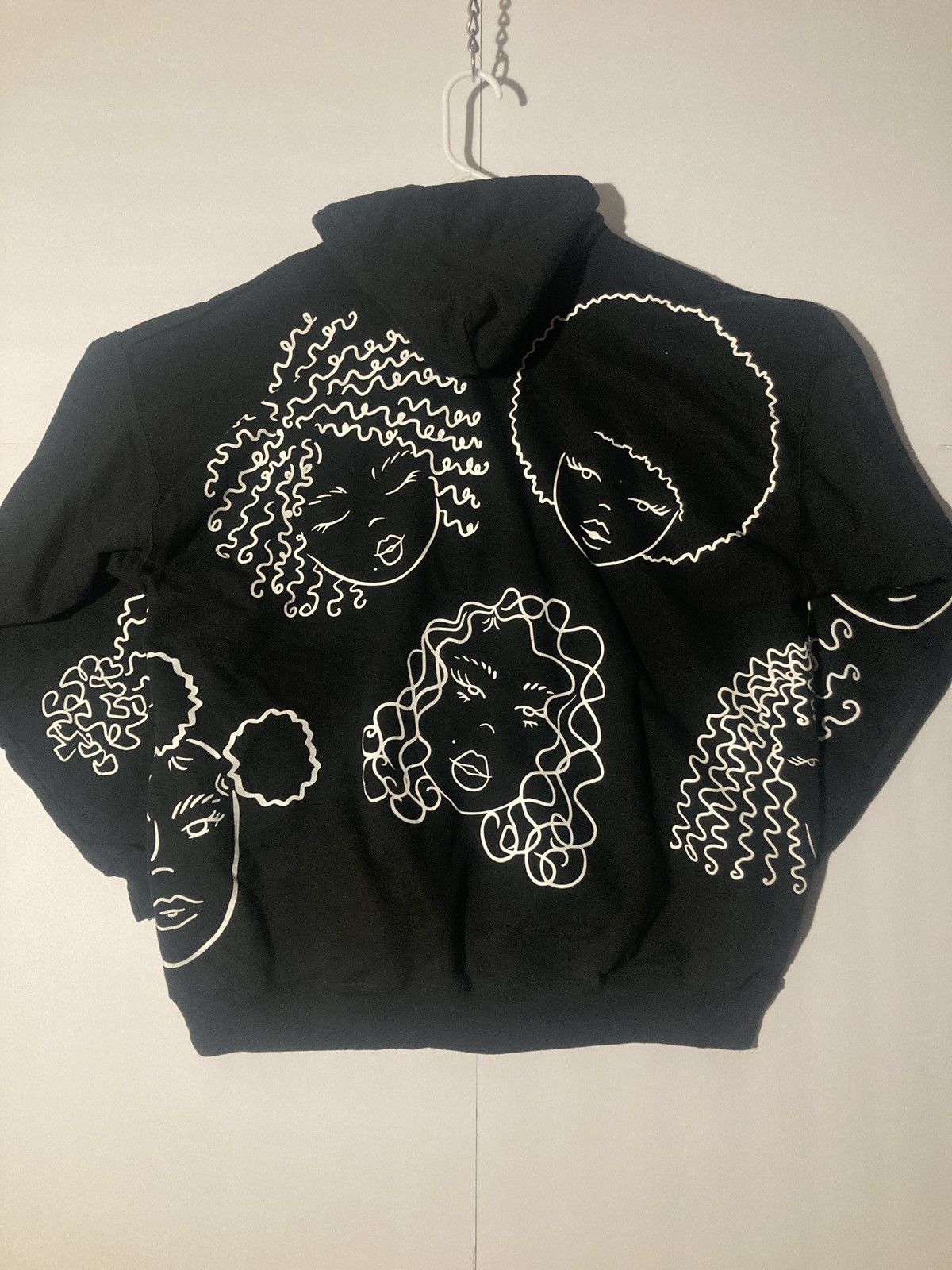 Vintage Vintage Drawn Girl Baddie Faces Hoodie Size US XL / EU 56 / 4 - 2 Thumbnail
