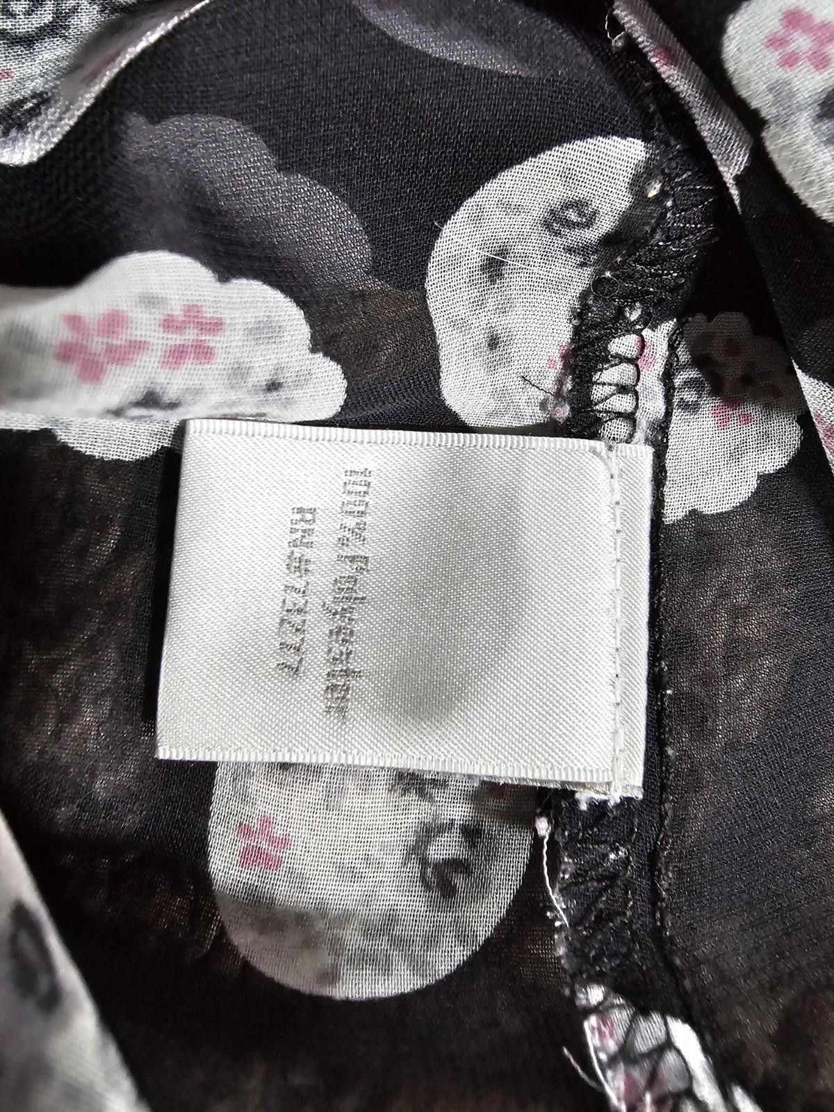 Other Lauren Conrad Floral Black Sheer Top Size M / US 6-8 / IT 42-44 - 7 Thumbnail