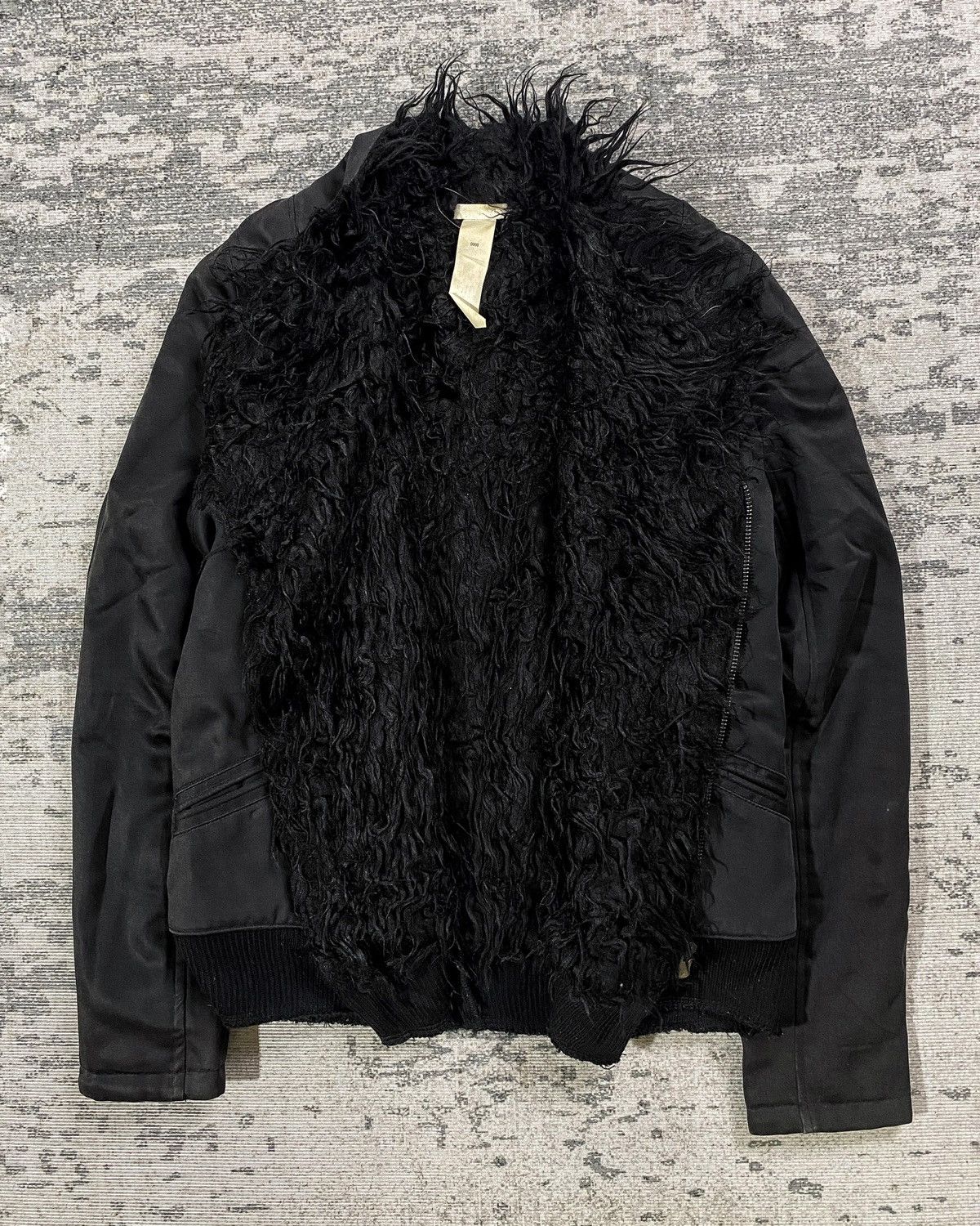 Helmut Lang 2000s Tornado Mart Asymmetric Fur Astro Biker y2k Lgb Ifsix Size US M / EU 48-50 / 2 - 2 Thumbnail