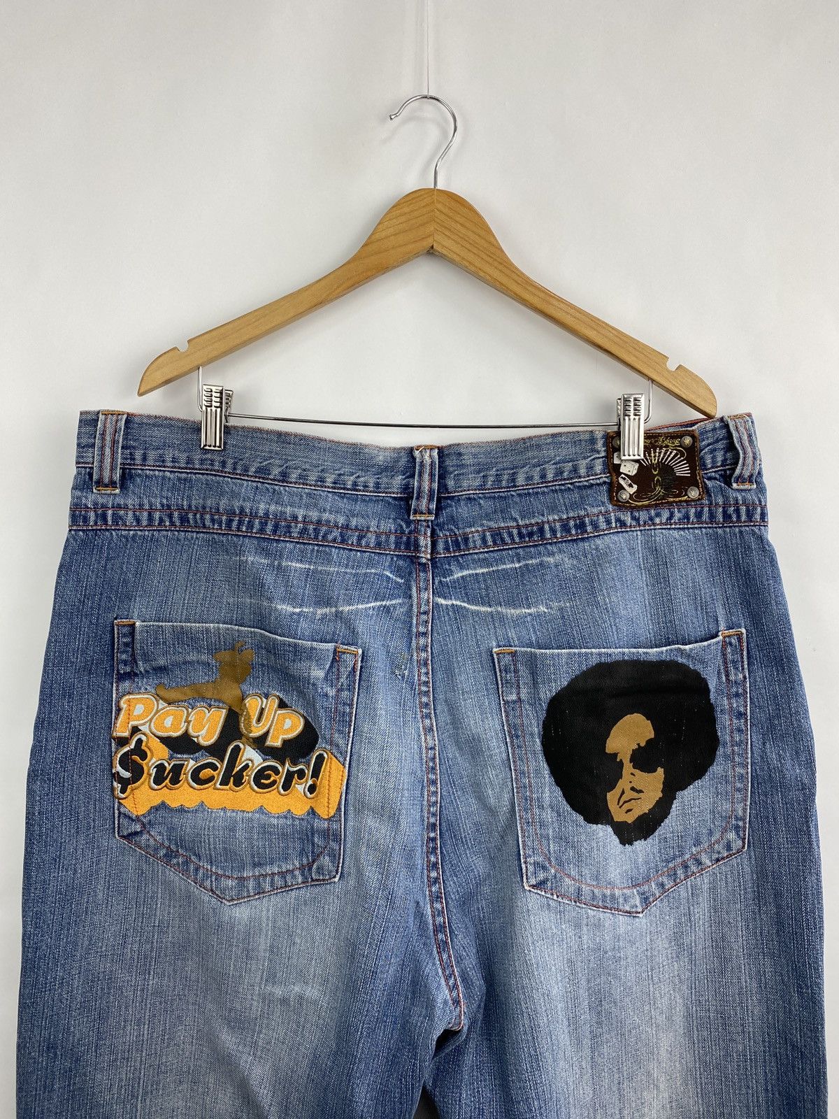 JNCO 🇺🇸 Vintage 90s Jhonny Blaze Rap Y2K Baggy Jeans Rare Retro Size US 40 / EU 56 - 3 Thumbnail