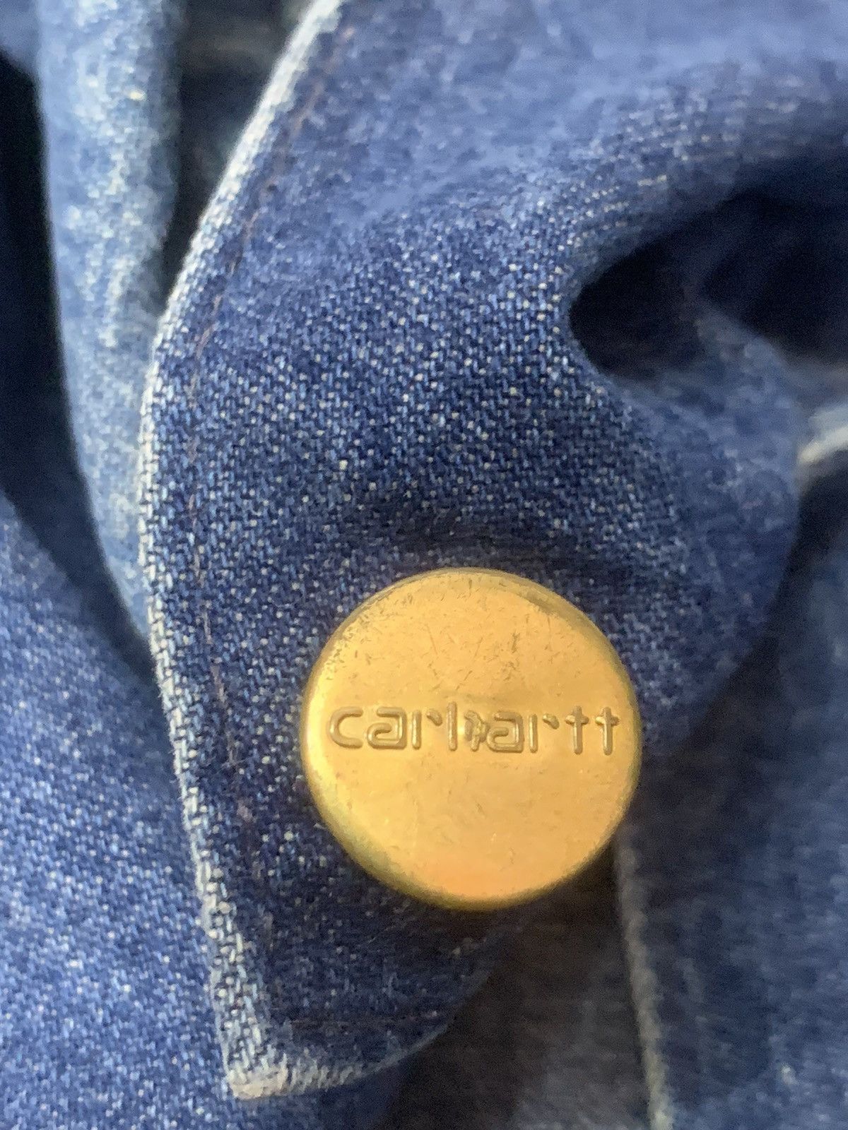 Carhartt × Carhartt Wip Rare Design Vintage Carhartt Chore Denim Jackets Size US XL / EU 56 / 4 - 5 Thumbnail