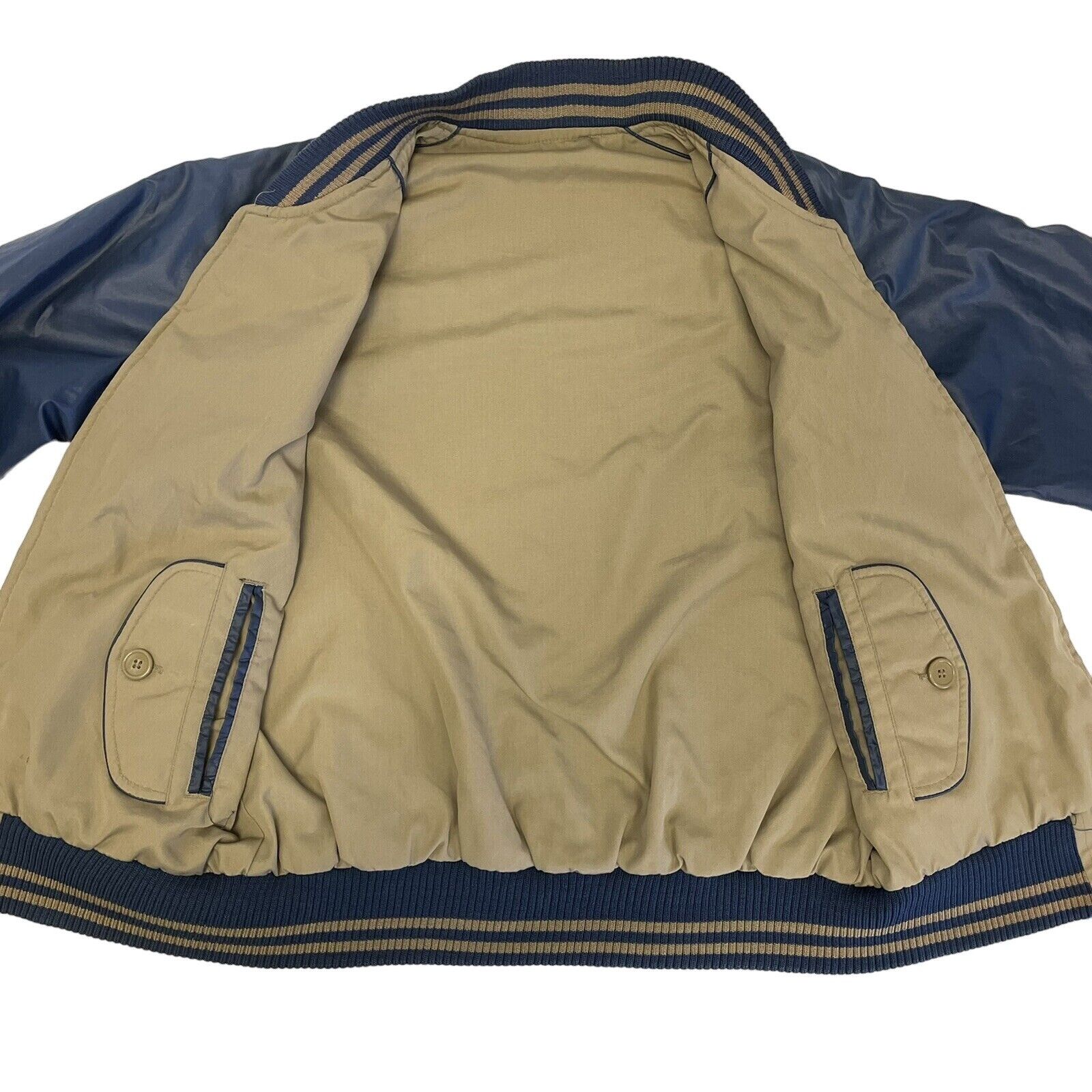 Savile Row Vtg Savile Row Blue Tan Reversible Golf Windbreaker Bomber Size US S / EU 44-46 / 1 - 4 Thumbnail