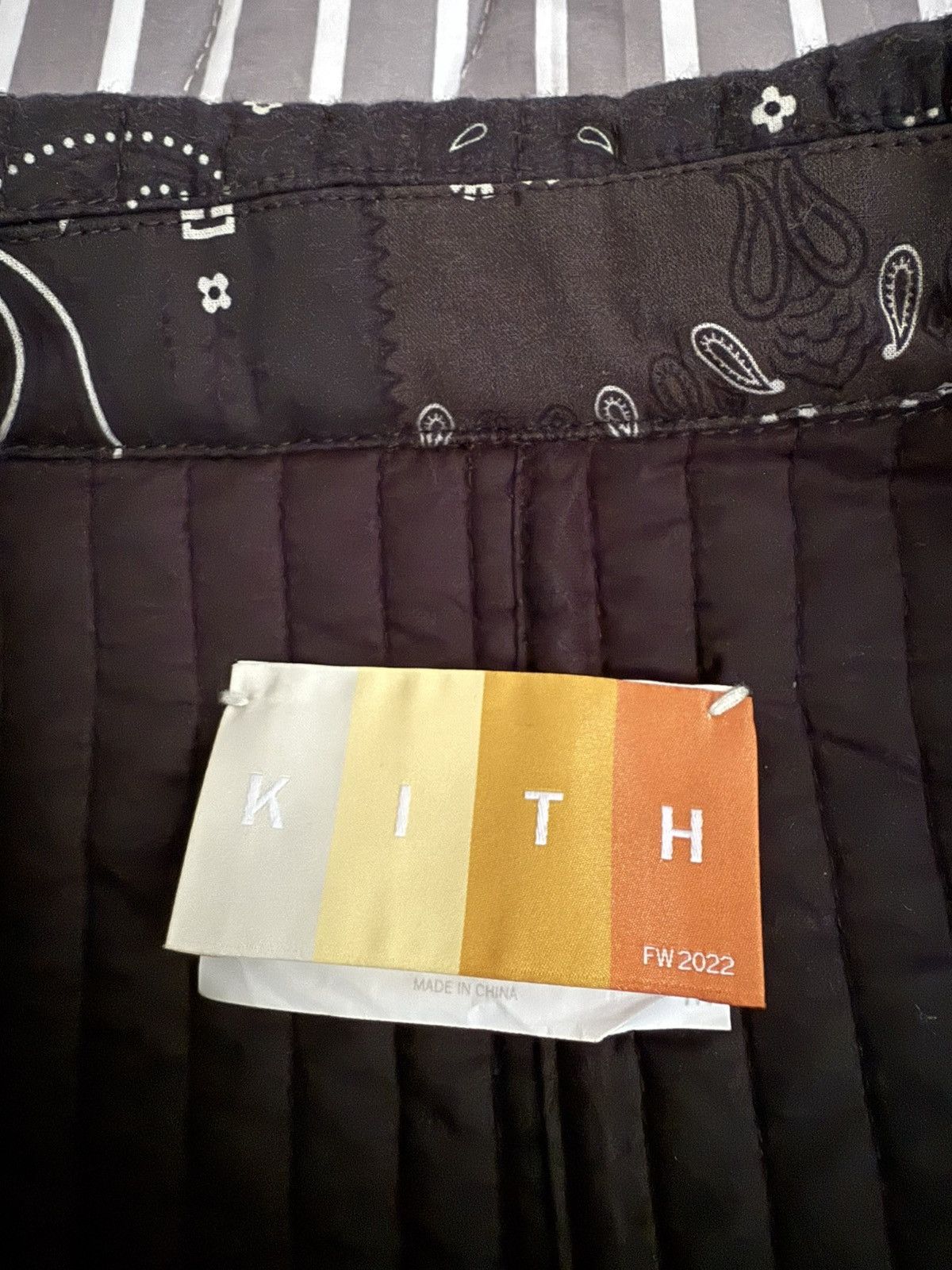 Kith Kith FW22 Prescott Quilted Trench Coat M Paisley Bandana Size US M / EU 48-50 / 2 - 5 Thumbnail