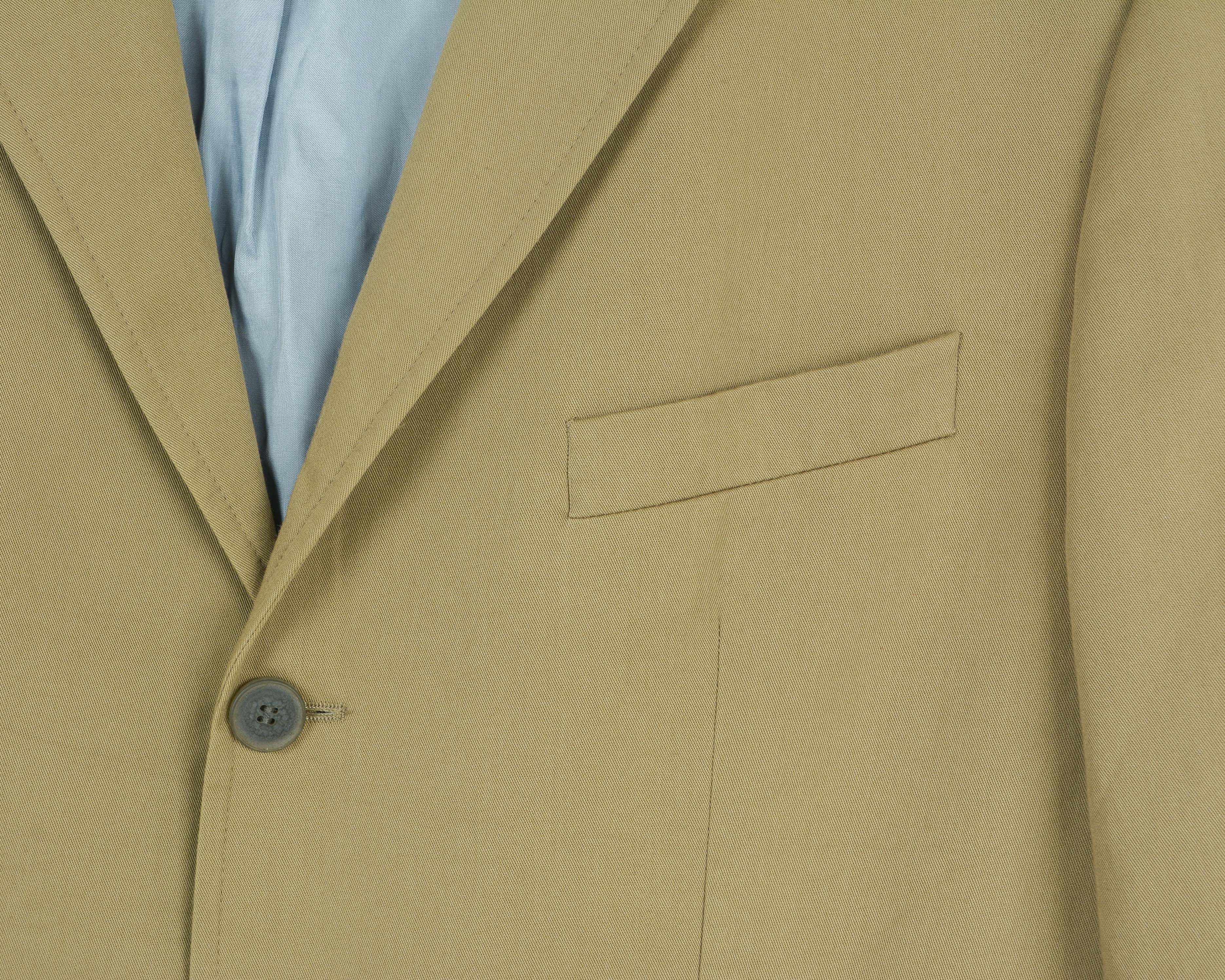 BENVENUTO. Blazer Brown M Coat Jacket Cotton Sport Suit Size 40R - 3 Thumbnail