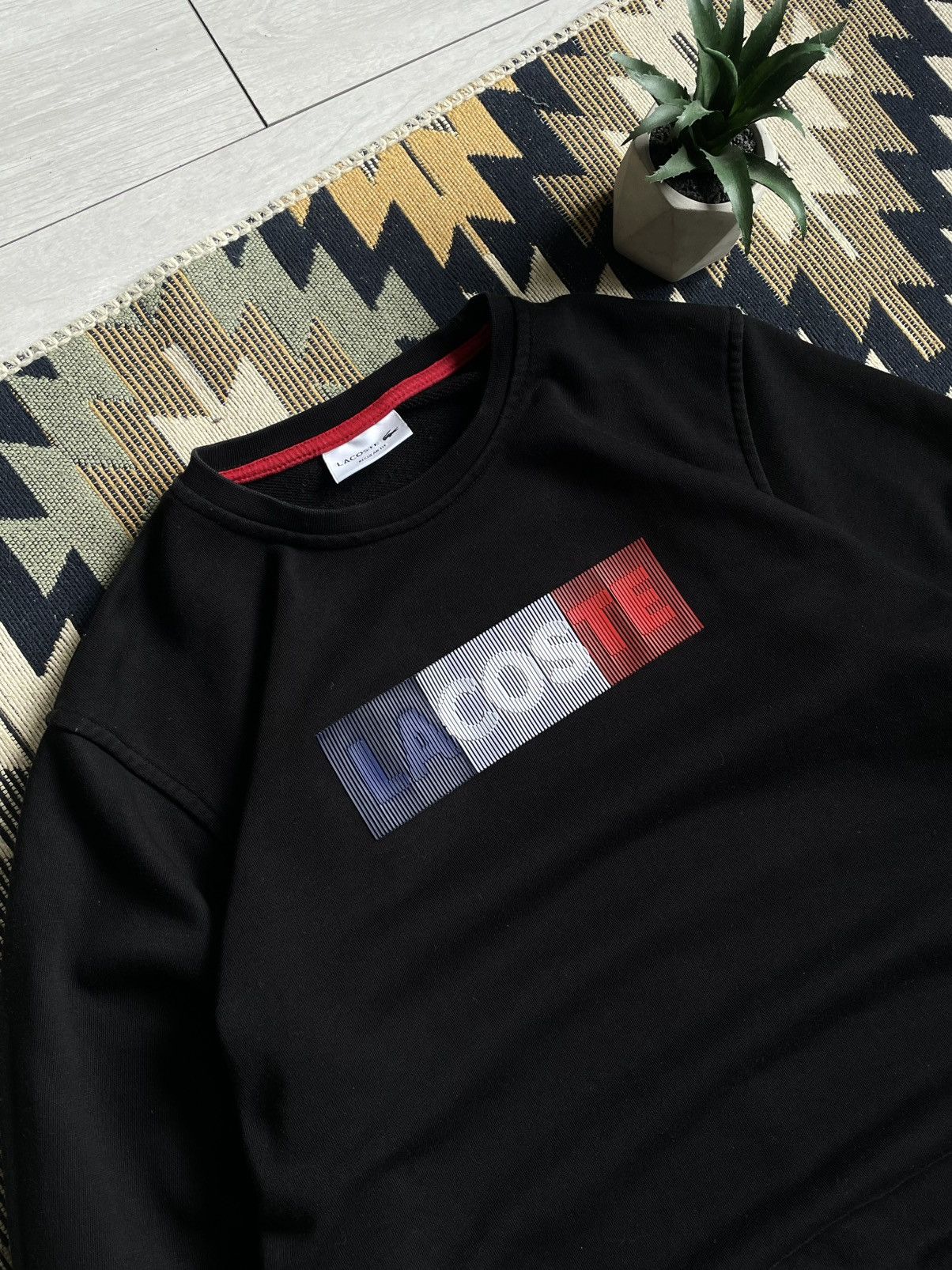 Lacoste × Vintage Vintage Lacoste France Flag Logo Sweatshirt Size US S / EU 44-46 / 1 - 4 Thumbnail
