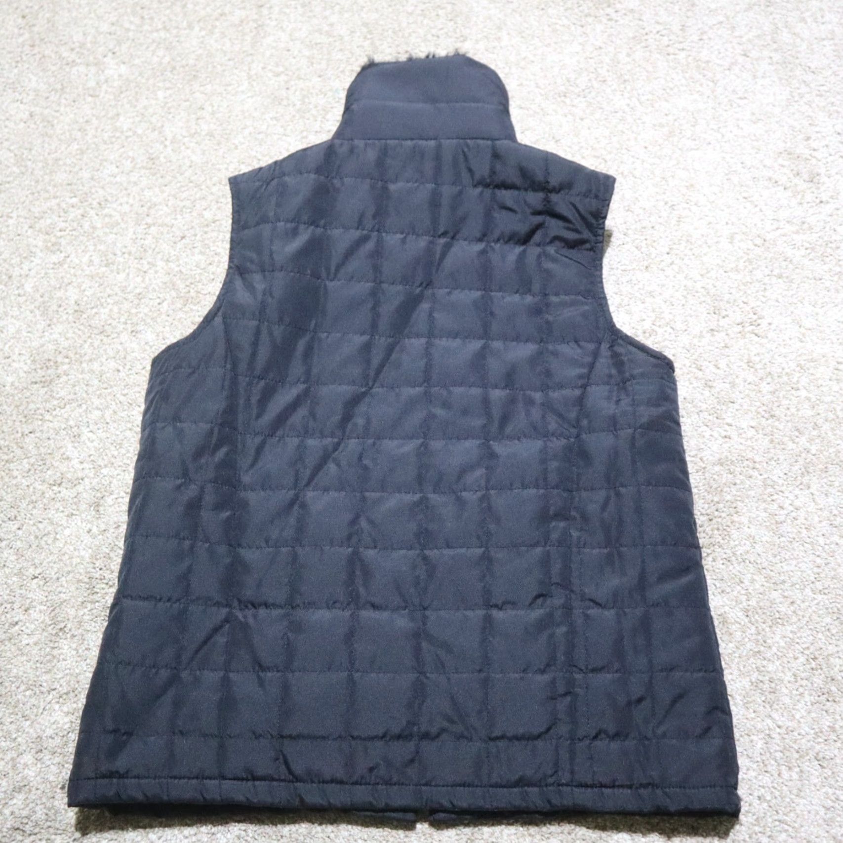 FLAX Jane Ashley Vest Shirt PS Petite Small Black Nylon Full Zip Puffer Vest Casual Size S / US 4 / IT 40 - 6 Thumbnail