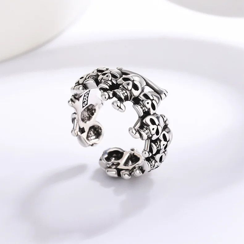 Jewelry Personality Skull Ring Size ONE SIZE - 4 Thumbnail