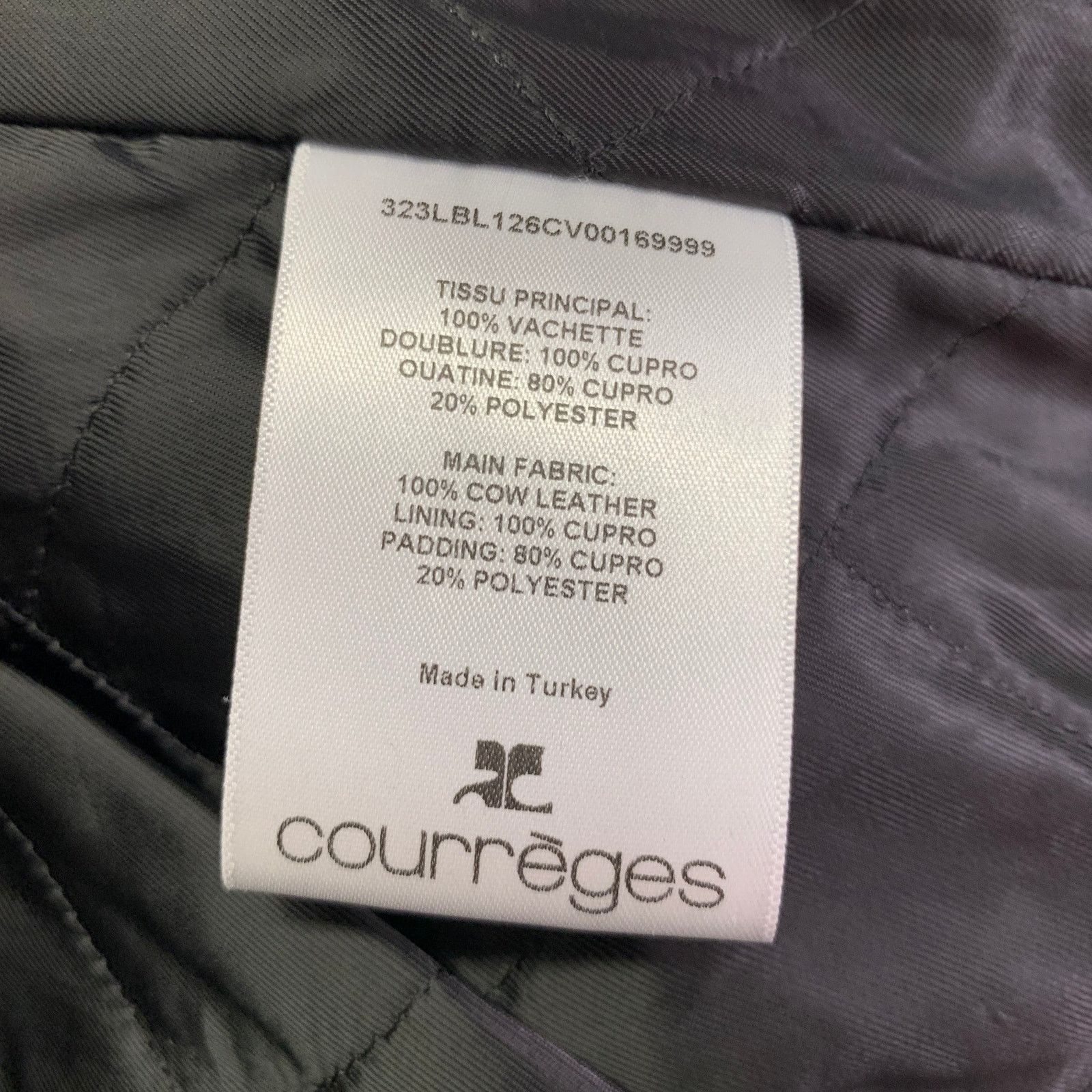 Courreges COURREGES Size S Black White Leather Bomber Jacket Size US S / EU 44-46 / 1 - 5 Thumbnail