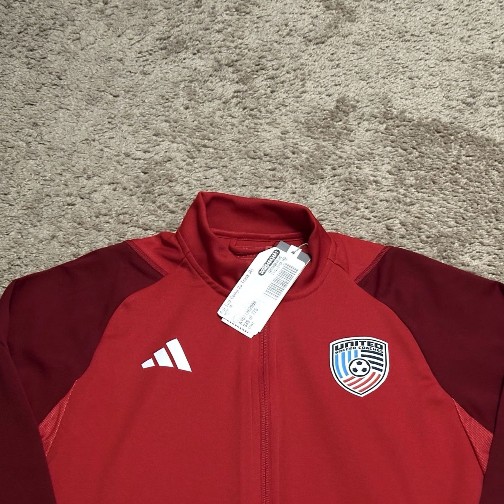 Adidas NWT Adidas Tiro 23 Competition Jacket Mens M Slim Fit Red United Soccer Coaches Size US M / EU 48-50 / 2 - 2 Thumbnail