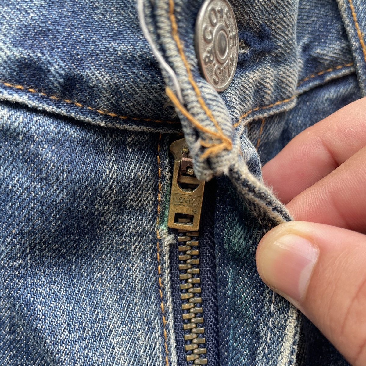Vintage Vintage Levi’s 502 Rusty Jeans Denim Pants Faded W34 Size US 34 / EU 50 - 7 Thumbnail