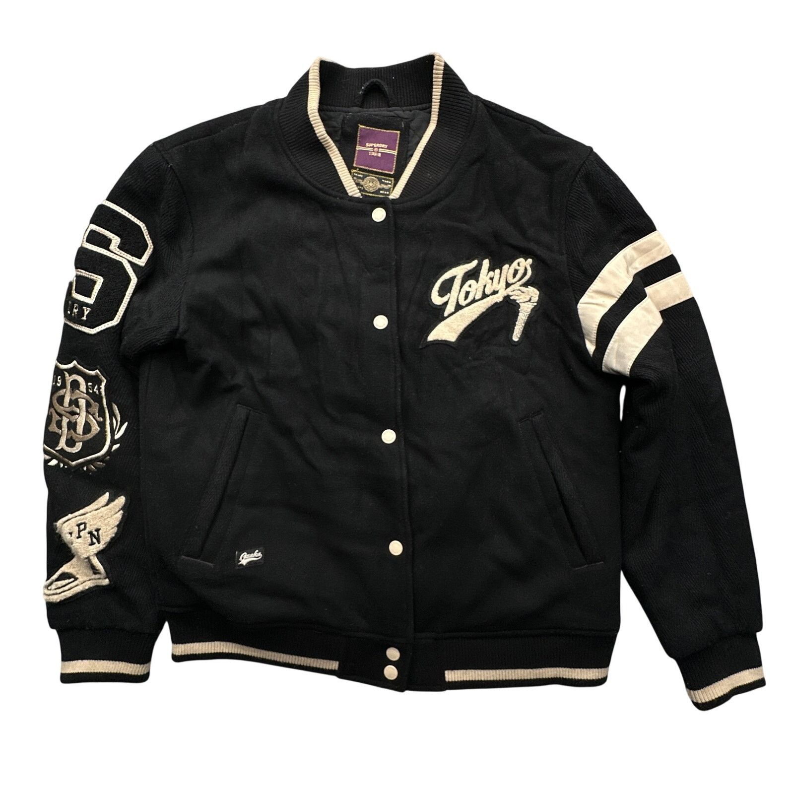 Other Superdry Tokyo Varsity Souvenir Jacket Womens 8 Medium Size M / US 6-8 / IT 42-44 - 2 Thumbnail