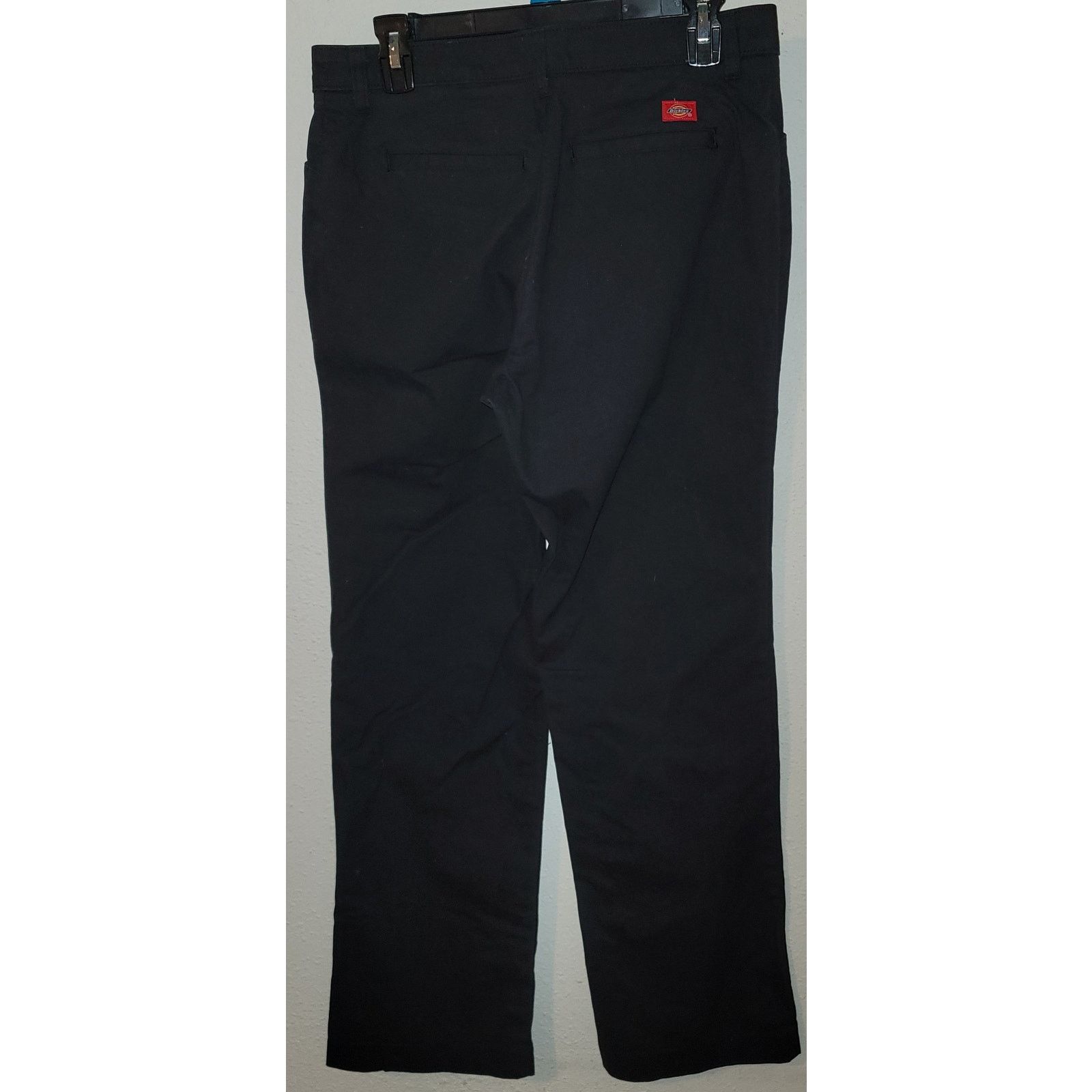 Dickies Dickies Black Curvy Crafted Women Pants 12R Flat Front NWOT Size 34" / US 12 / IT 48 - 3 Thumbnail