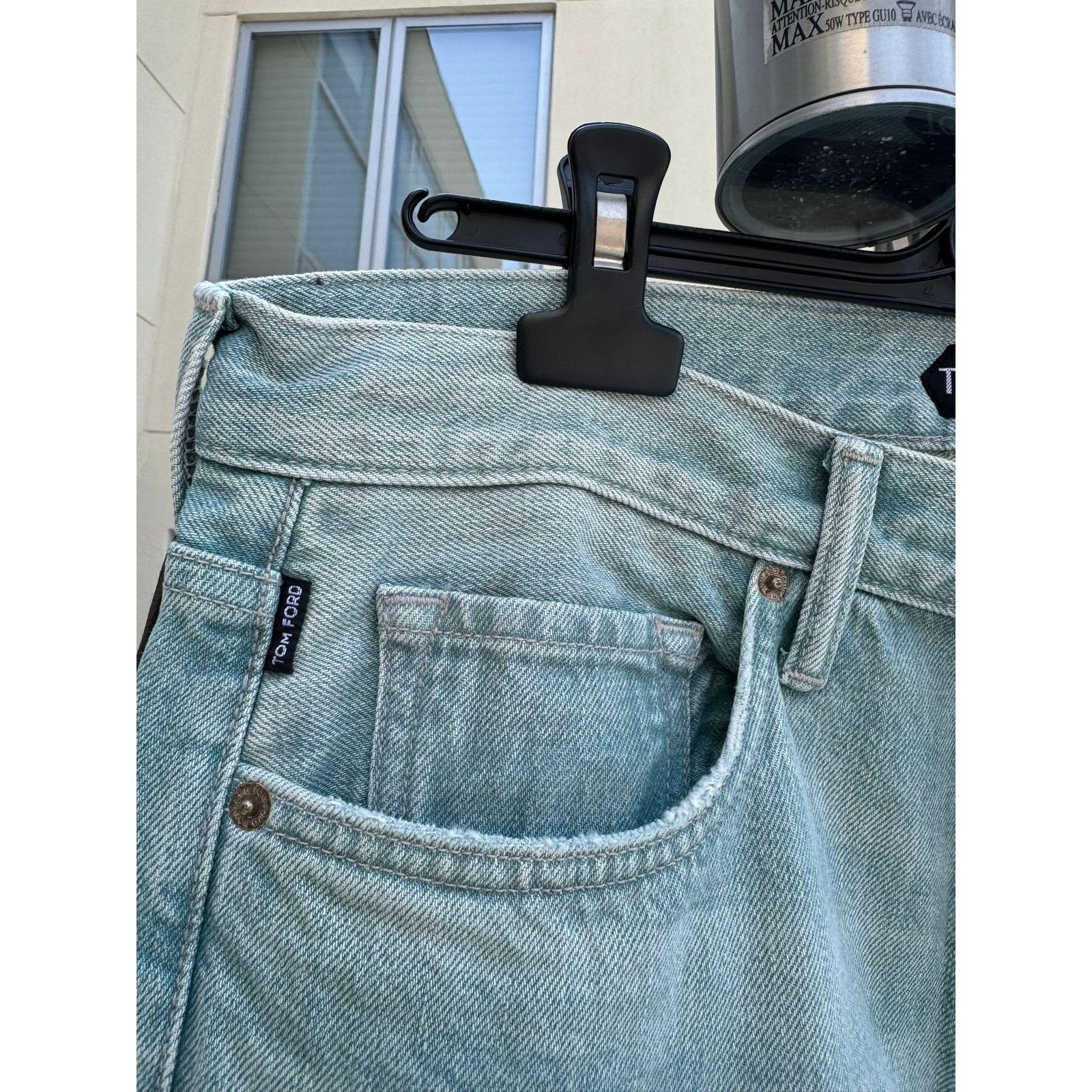 o1rshd1 Slim Fit Denim in Jade Blue
