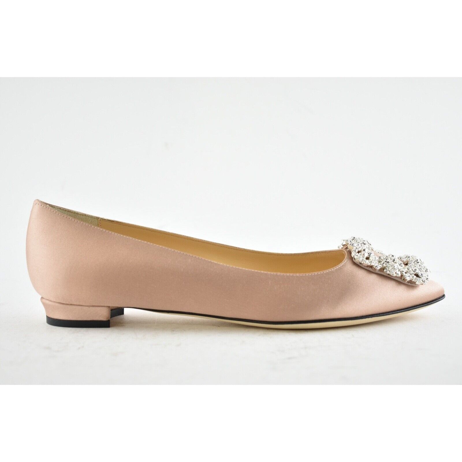 Manolo Blahnik Hangisi Satin Jewel Buckle Ballerina Ballet Flat 36 Size US 6 / IT 36 - 3 Thumbnail