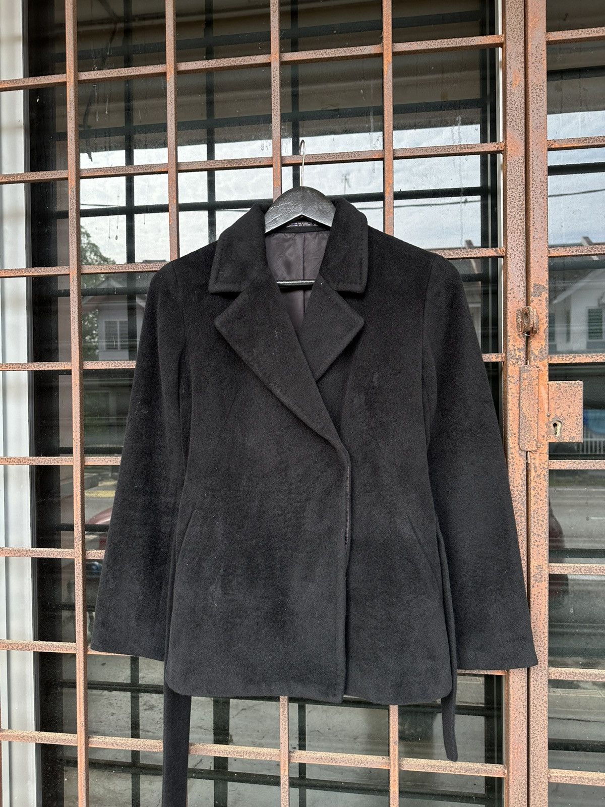 Issey Miyake Ined Double Collar Wool Cropped Jacket Size US S / EU 44-46 / 1 - 1 Thumbnail
