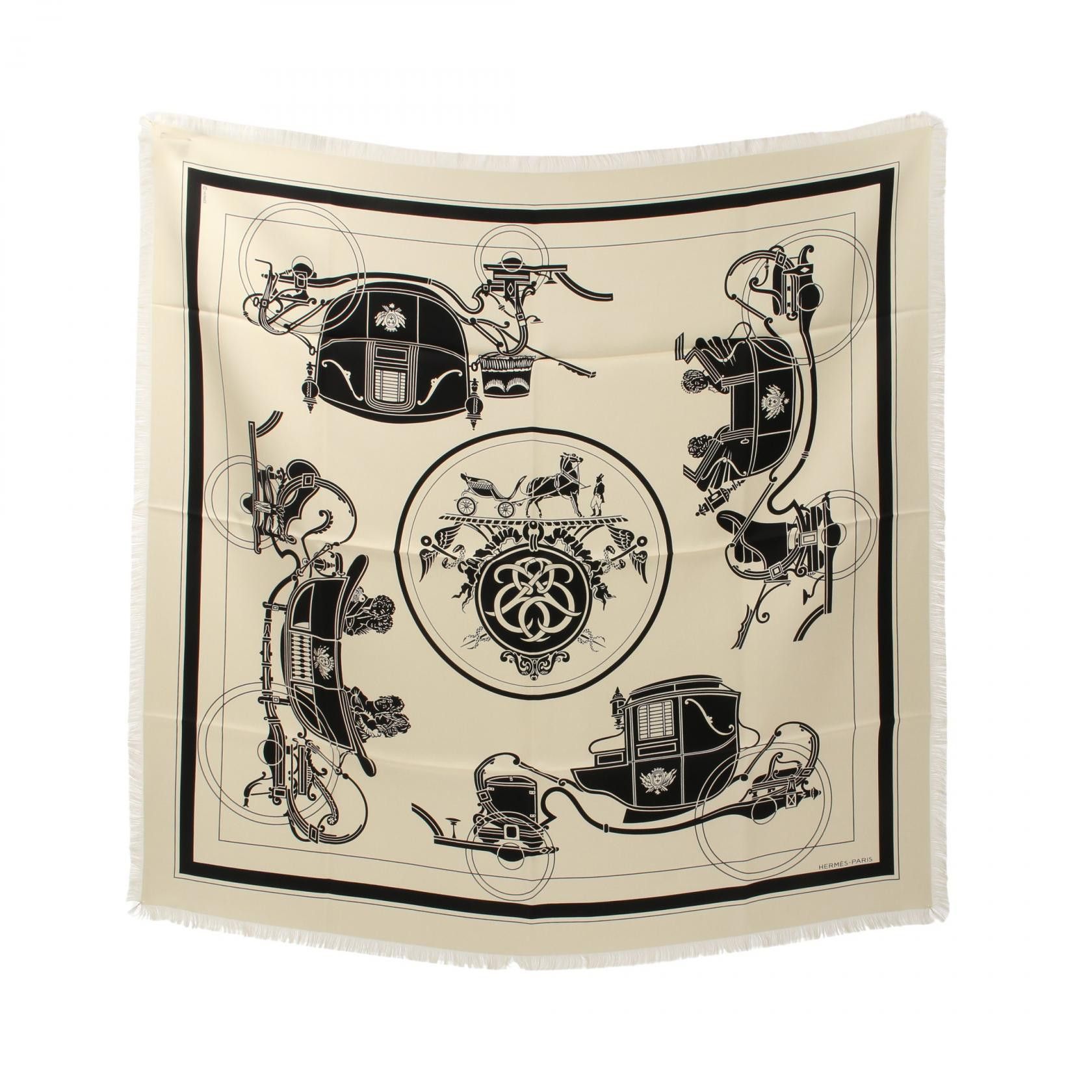 Hermes Hermes Hermes Carre H80 Ex-Libris Silk Scarf Others Scarf Size ONE SIZE - 1 Thumbnail