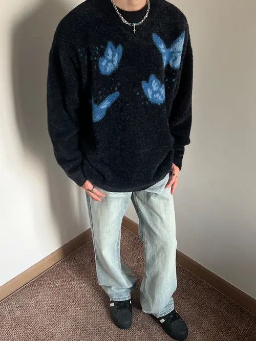 VIBE Butterfly Knit Sweater Size US L / EU 52-54 / 3 - 8 Thumbnail