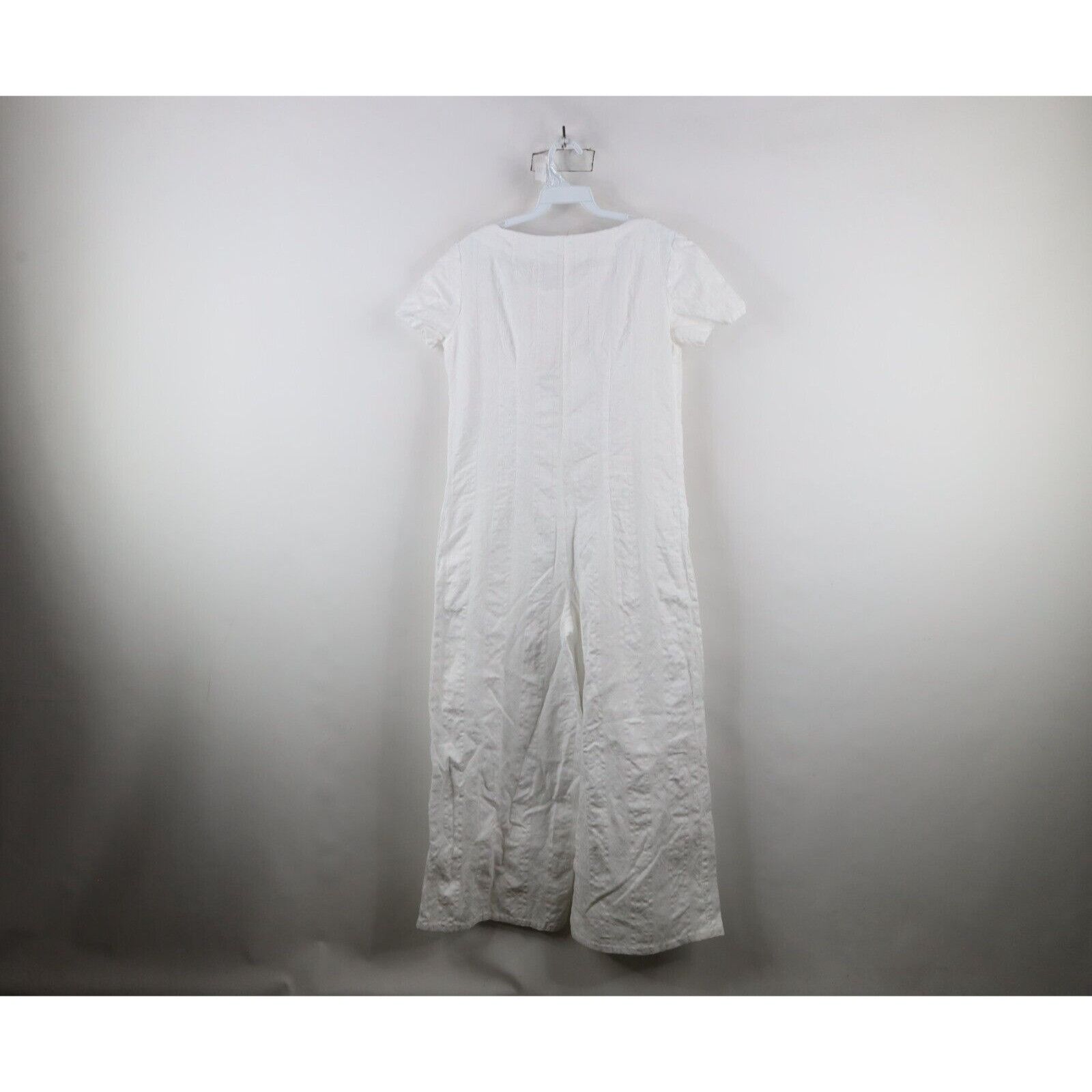 Vintage Vintage 60s 70s Streetwear Flower Bell Bottoms Romper Suit Size 28" / US 6 / IT 42 - 12 Thumbnail