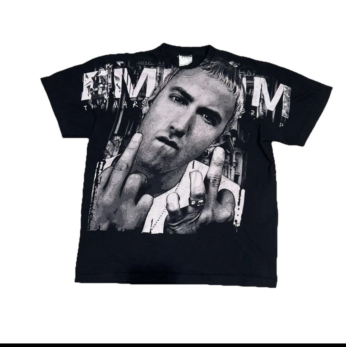 Eminem *Grail* 90s Eminem Middle Finger AOP Size XL Size US XL / EU 56 / 4 - 1 Thumbnail