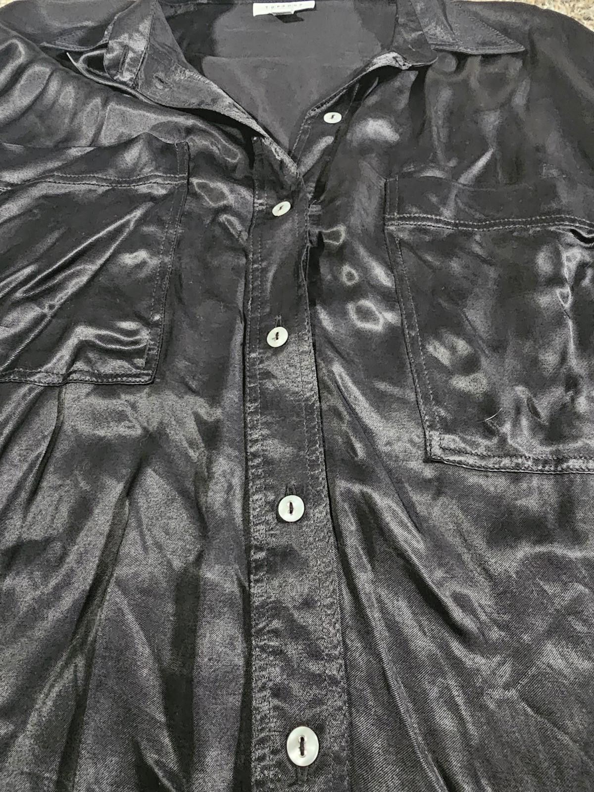 Topshop Topshop US10 Black Button up Size L / US 10 / IT 46 - 2 Thumbnail