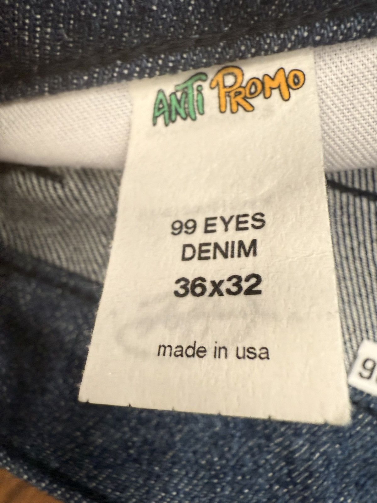 Matty Boy MATTY Boy 99 Eyes Blue/Black Denim Size 36! BRAND NEW RARE! Size US 36 / EU 52 - 3 Thumbnail