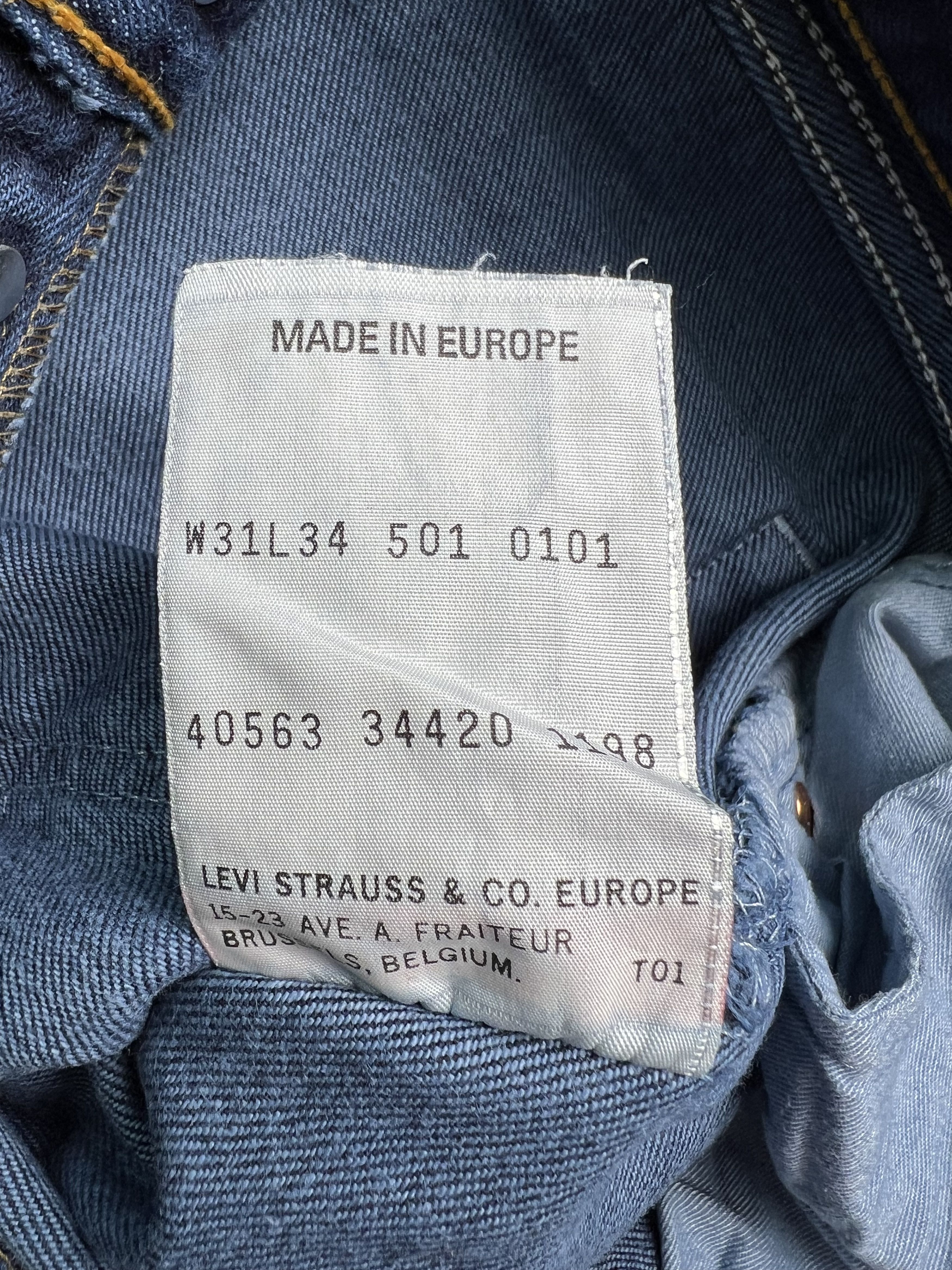 Levi's × Levi's Vintage Clothing × Vintage Levis 501 Vintage Dark Wash Jeans Made In Usa W31 Size US 31 - 4 Thumbnail
