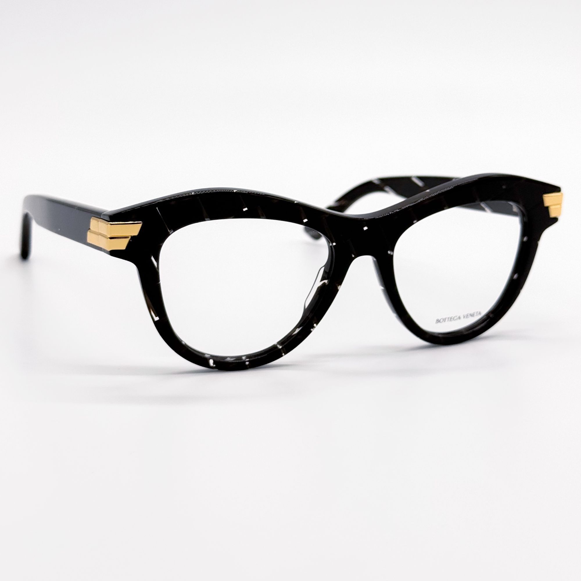 Bottega Veneta NEW BOTTEGA VENETA EYEGLASSES BV1105O 003 CAT EYE HAVANA/WHI Size ONE SIZE - 7 Thumbnail