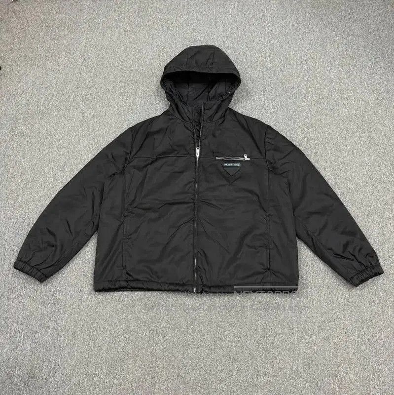 Prada Prada Black Nylon Hooded Jacket for Men. Size US XXL / EU 58 / 5 - 1 Thumbnail