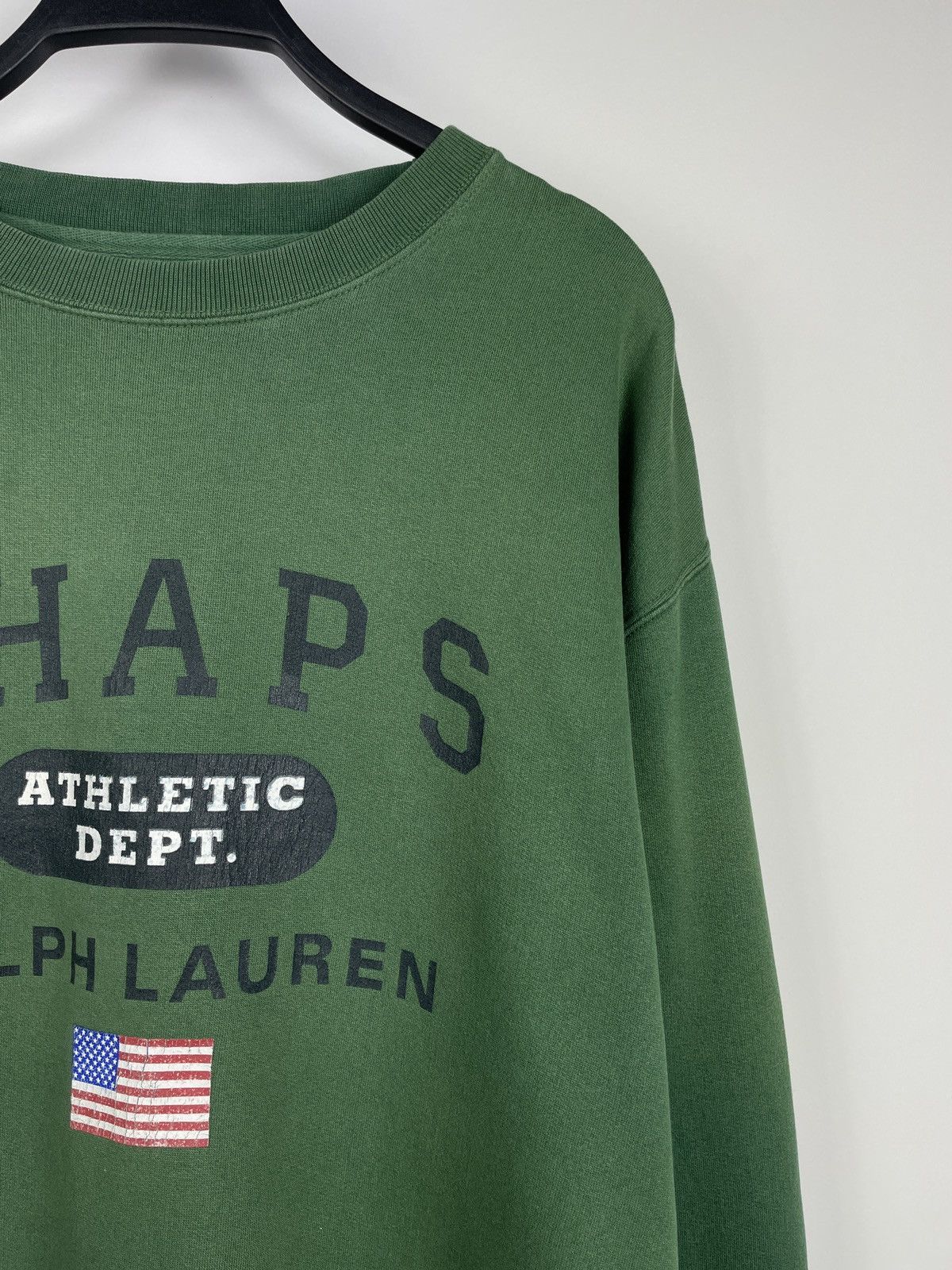 Chaps Ralph Lauren × Polo Ralph Lauren × Vintage Vintage 90’s Chaps Ralph Lauren Big Logo Oversize Sweatshirt Size US S / EU 44-46 / 1 - 3 Thumbnail