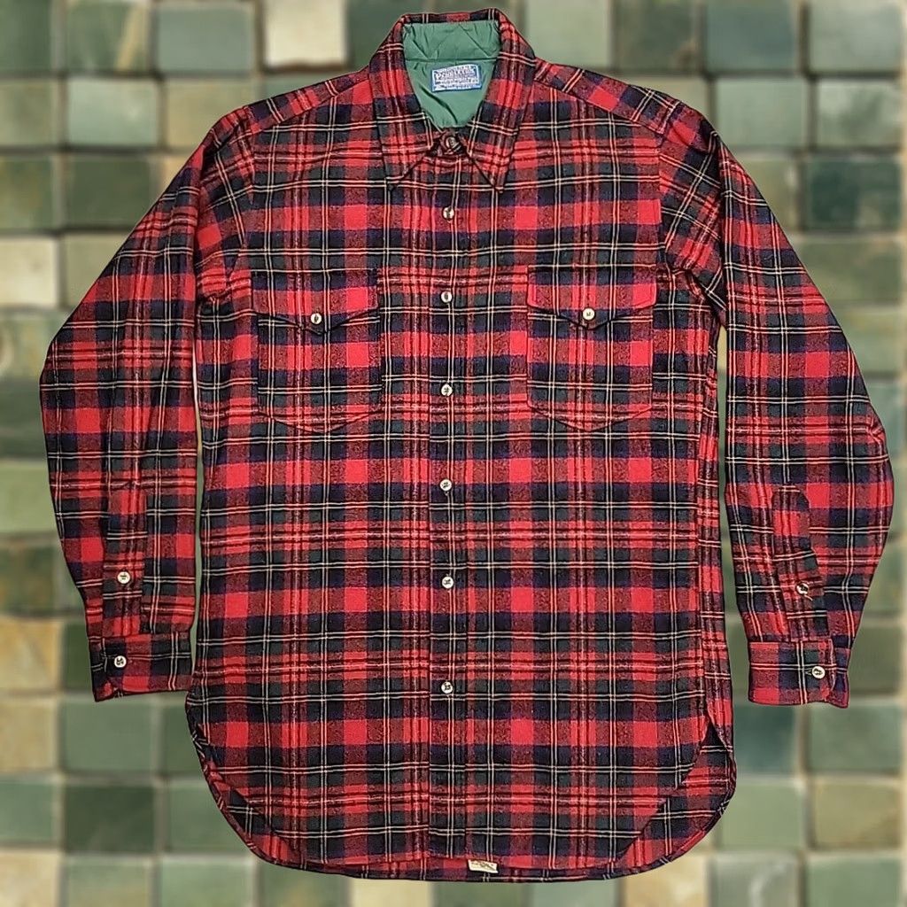 Pendleton VTG Pendleton Shirt Mens 16 Red Tartan Plaid Wool Flap Pocket Made in USA Board Shirt Mens 16 Red Wool Plaid Flap Pocket Pendleton VTG Board USA Size US L / EU 52-54 / 3 - 1 Thumbnail