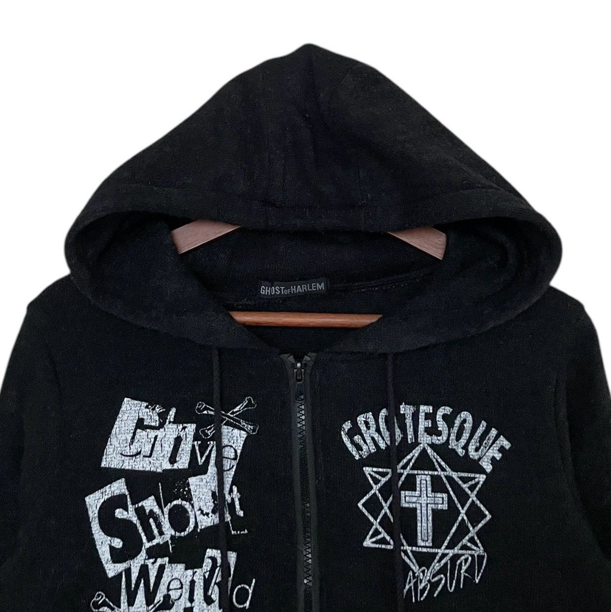 Seditionaries Vintage Japanese Brand Ghost of Harlem Velvet Hoodies 2000s Size US M / EU 48-50 / 2 - 3 Thumbnail