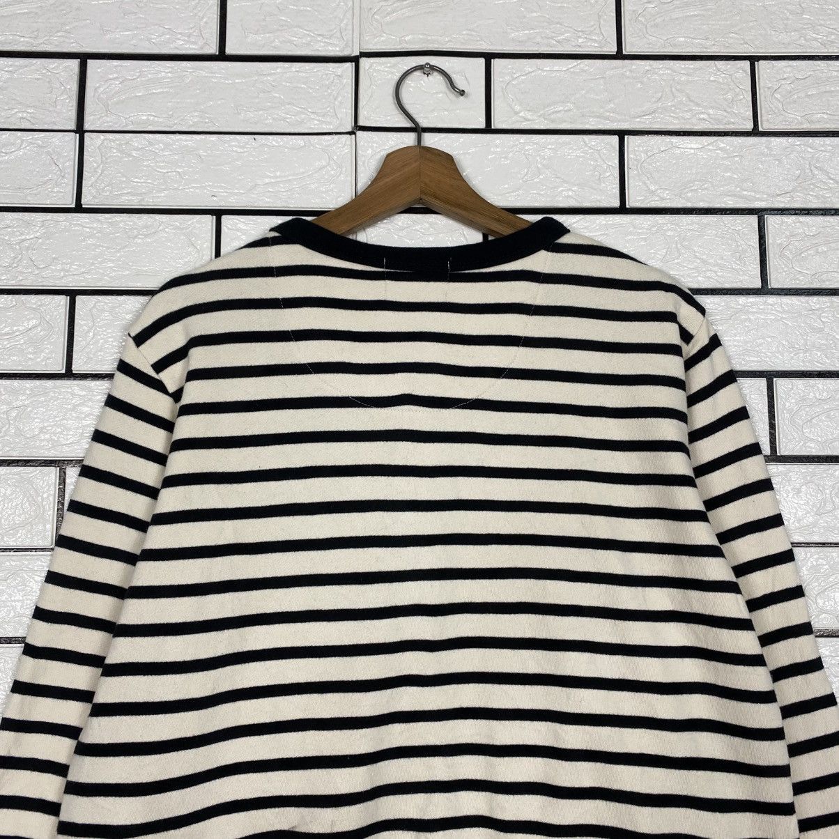 Japanese Brand 📌The Fox Collection Snap Button Cardigan Striped Size US M / EU 48-50 / 2 - 10 Thumbnail
