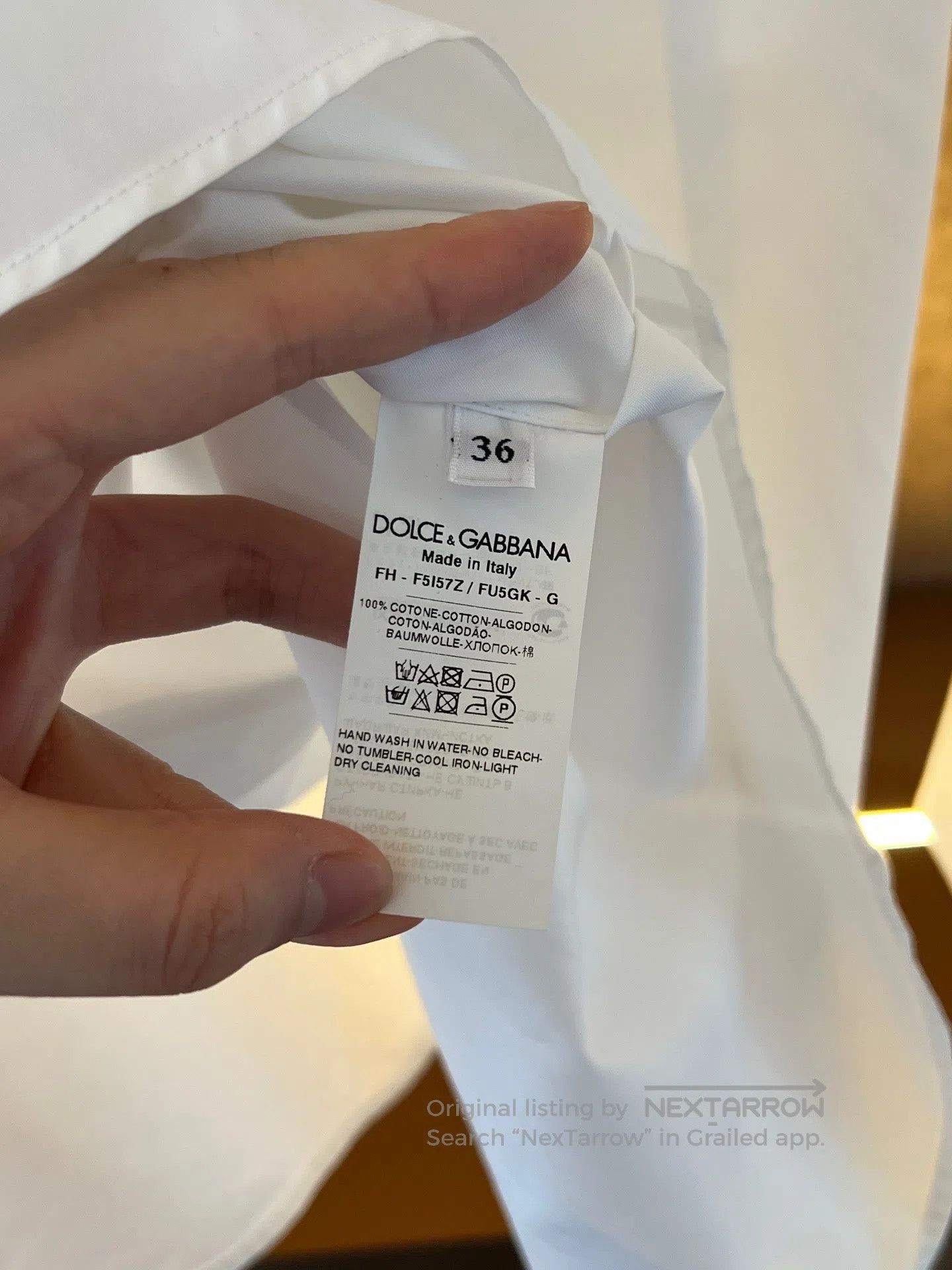 D.Gnak By Kang.D D＆G Shirt| Size XS / US 0-2 / IT 36-38 - 4 Thumbnail
