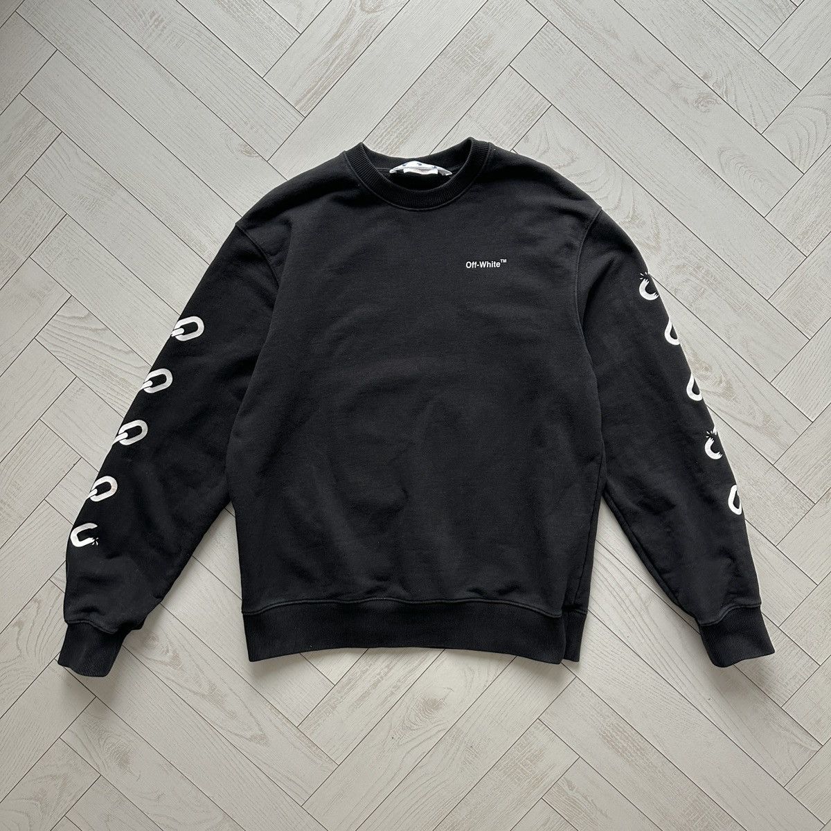Off-White Off-white Chained Arrows Washed Sweatshirt crewneck y2k og Size US L / EU 52-54 / 3 - 2 Thumbnail