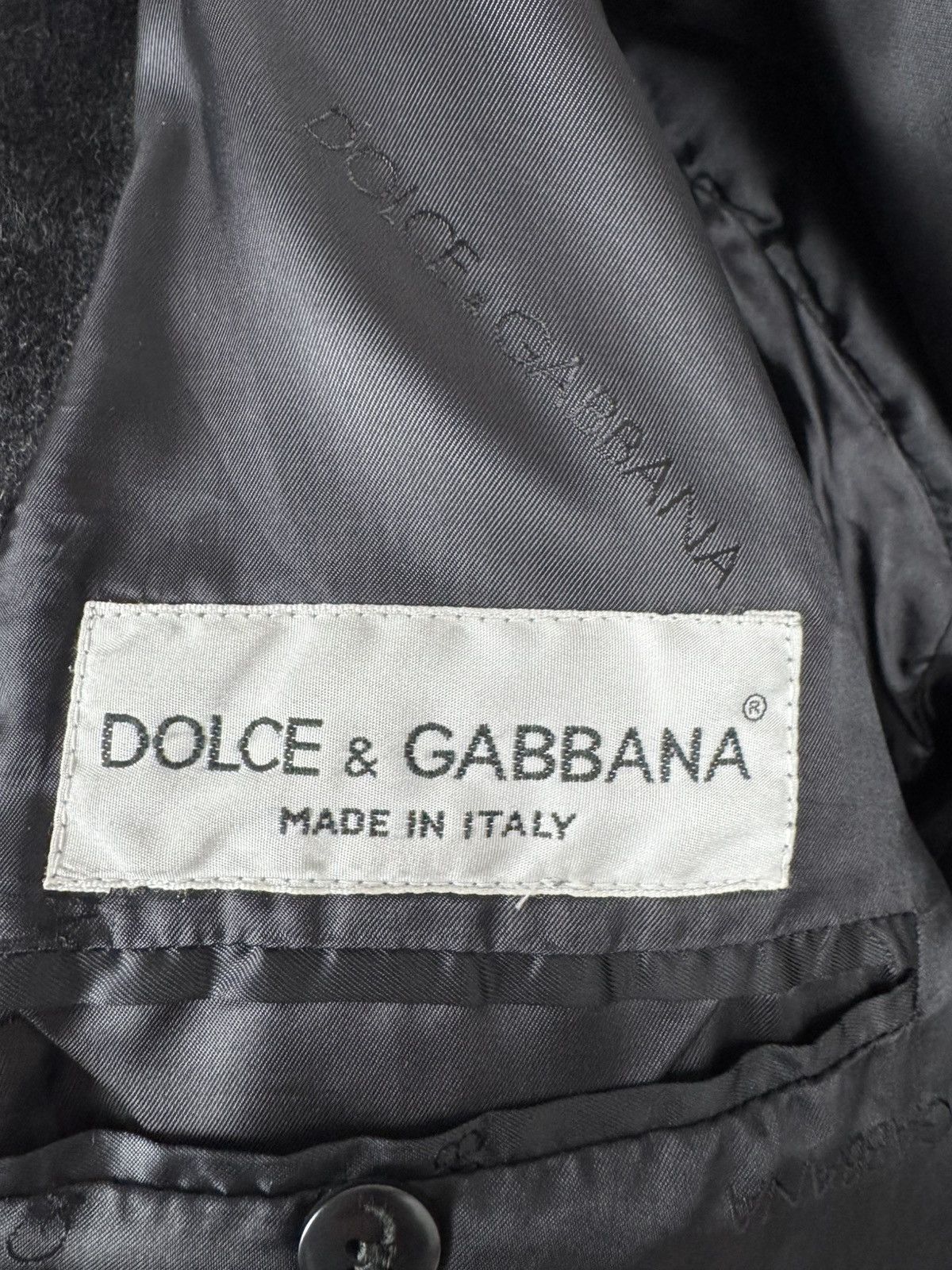 Dolce & Gabbana Dolce& Gabbana Heavy Wool Black Double-Breasted Coat Size US M / EU 48-50 / 2 - 3 Thumbnail