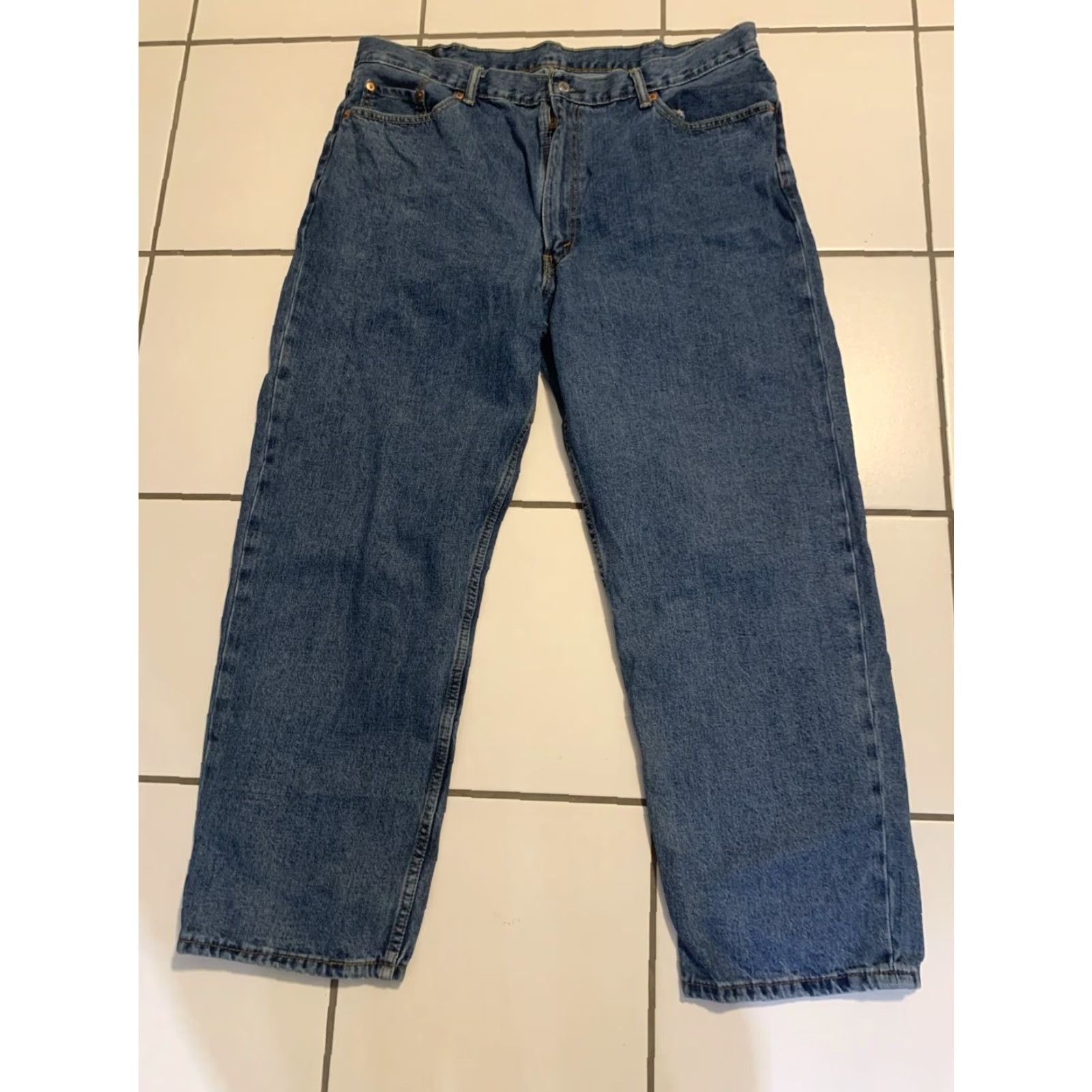 Levi's Levi's 550 Jeans Men's Relaxed Fit Size 40x30 Blue Medium Wash Denim - 5-Pocket Design, High Rise, Classic American Size US 42 / EU 58 - 2 Thumbnail
