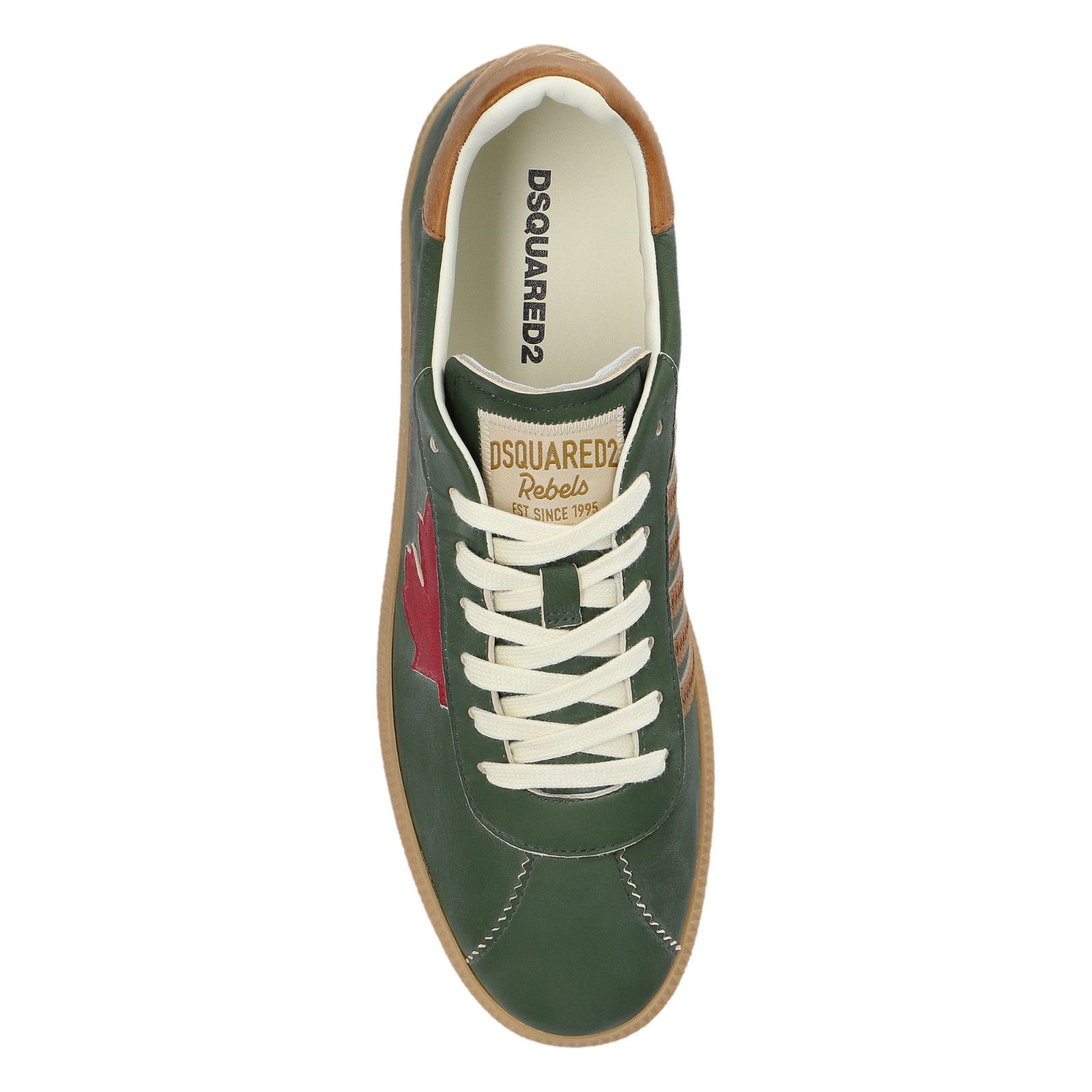 Dsquared2 DSQUARED2 Rebel Green Sneakers New & Authentic (Men's size:U Size US 10.5 / EU 43-44 - 4 Thumbnail