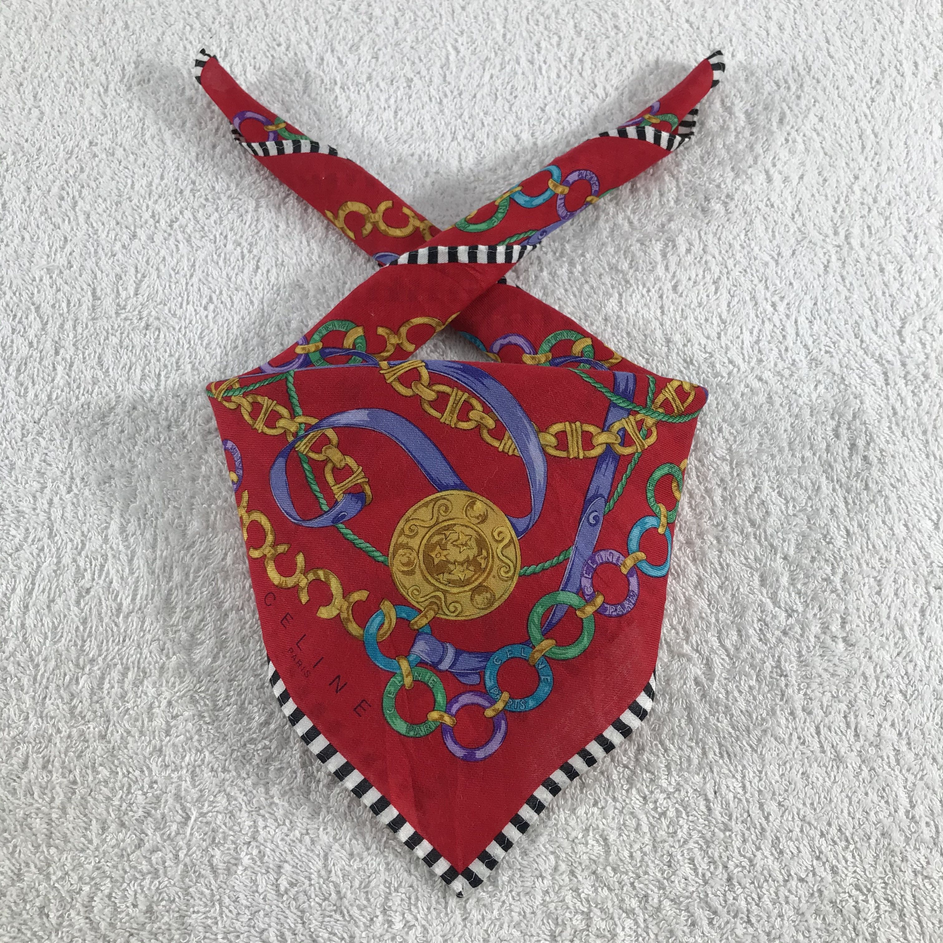 Celine × Vintage Celine Bandana / Handkerchief / Neckerchief - S308 Size ONE SIZE - 3 Thumbnail