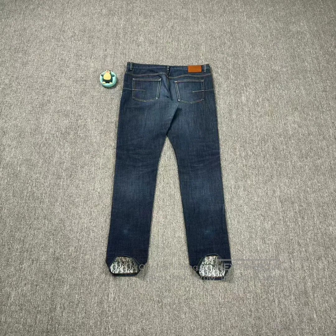 Dior dior blue printed denim pants size 36. Size US 36 / EU 52 - 1 Thumbnail
