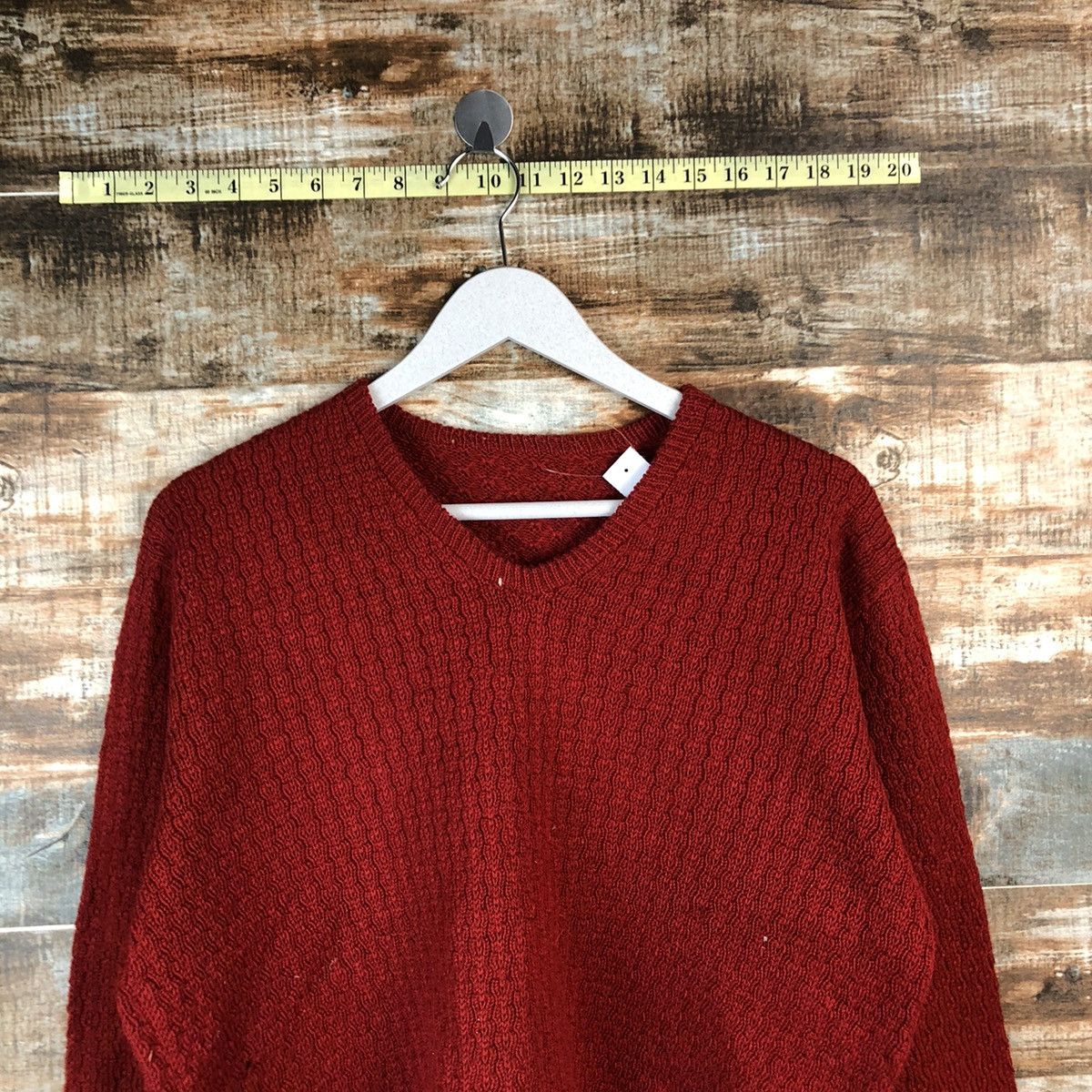 Homespun Knitwear × Japanese Brand Japanese Brand plain Red Knitwear #A1354 Size M / US 6-8 / IT 42-44 - 5 Thumbnail