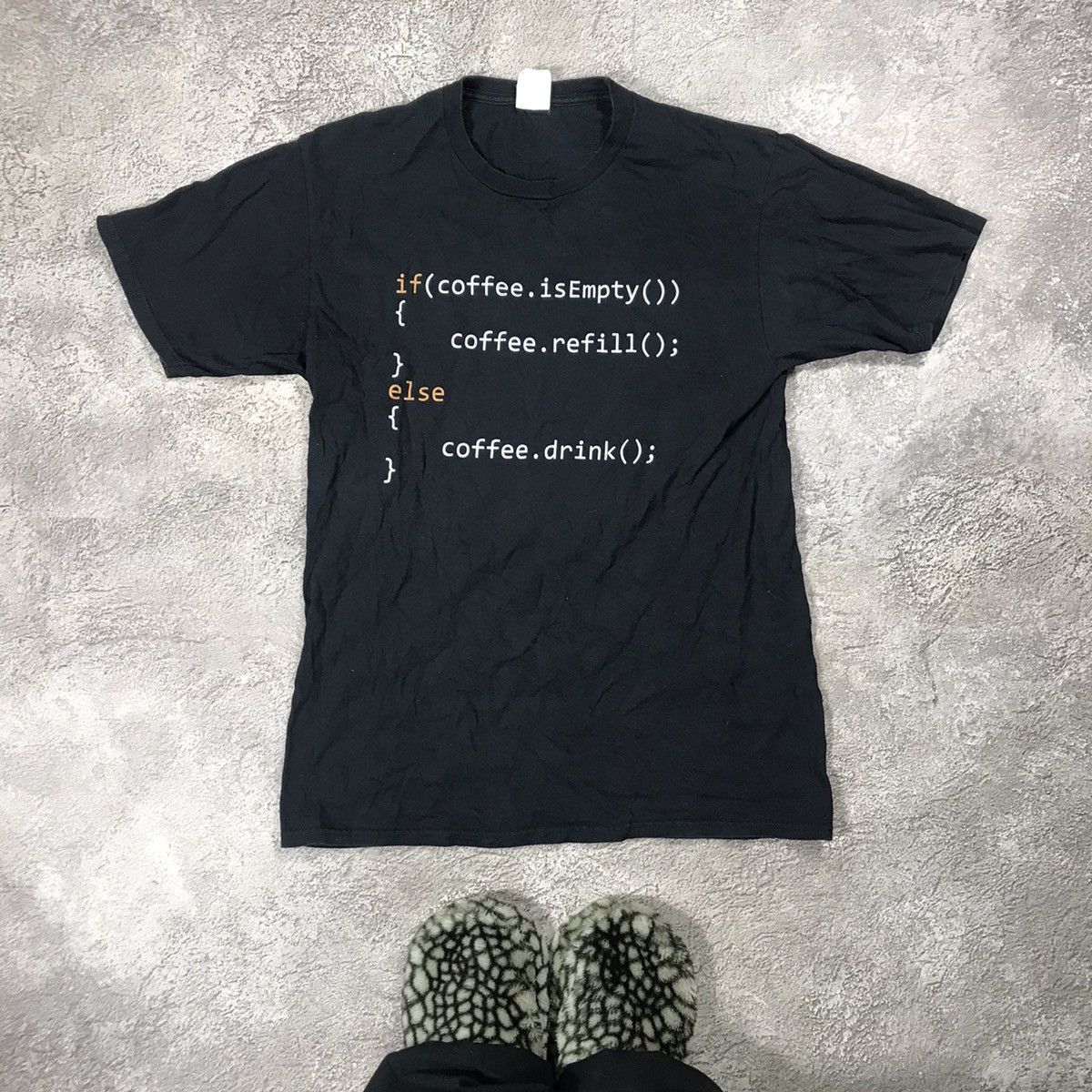 Vintage Vintage Y2K Programmer Coffee Humor Graphic Tee Streetwear M Size US M / EU 48-50 / 2 - 1 Thumbnail