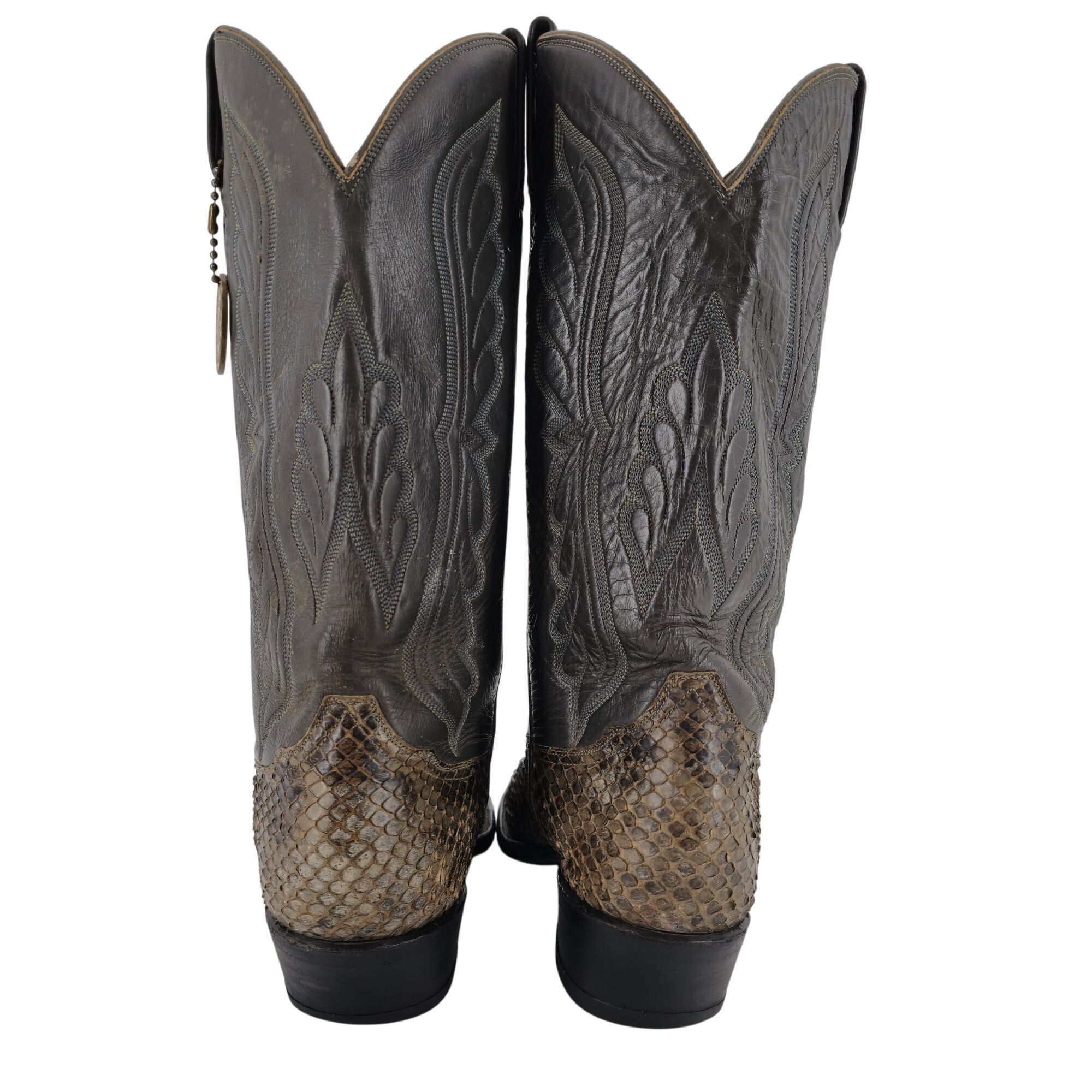 Tony Lama Vintage Anaconda Snakeskin Tony Lama Mens 9E Gold Label Boot Size US 9 / EU 42 - 3 Thumbnail