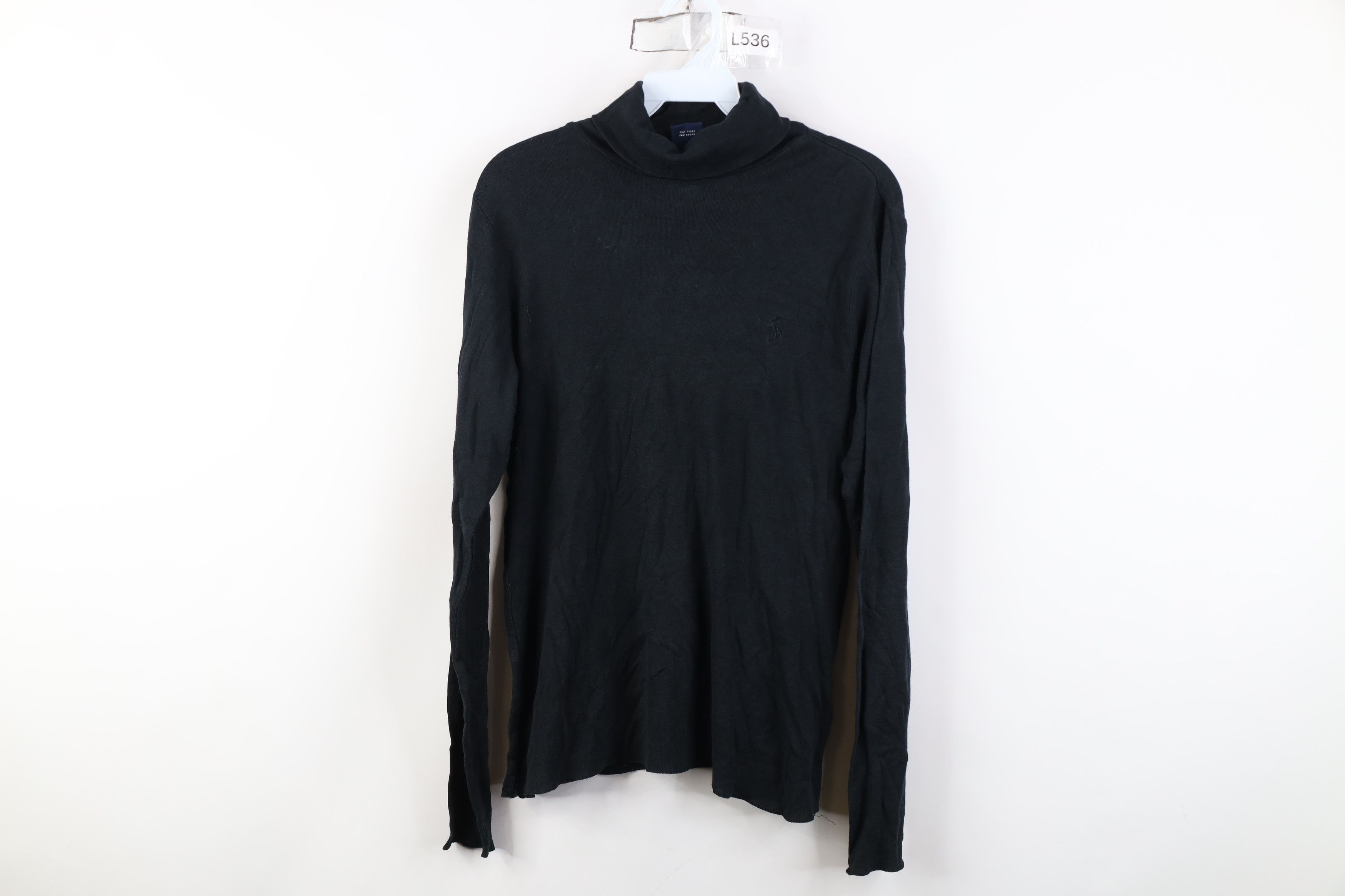Ralph Lauren Vintage 90s Ralph Lauren Lightweight Knit Turtleneck T-Shirt Size XL / US 12-14 / IT 48-50 - 1 Thumbnail