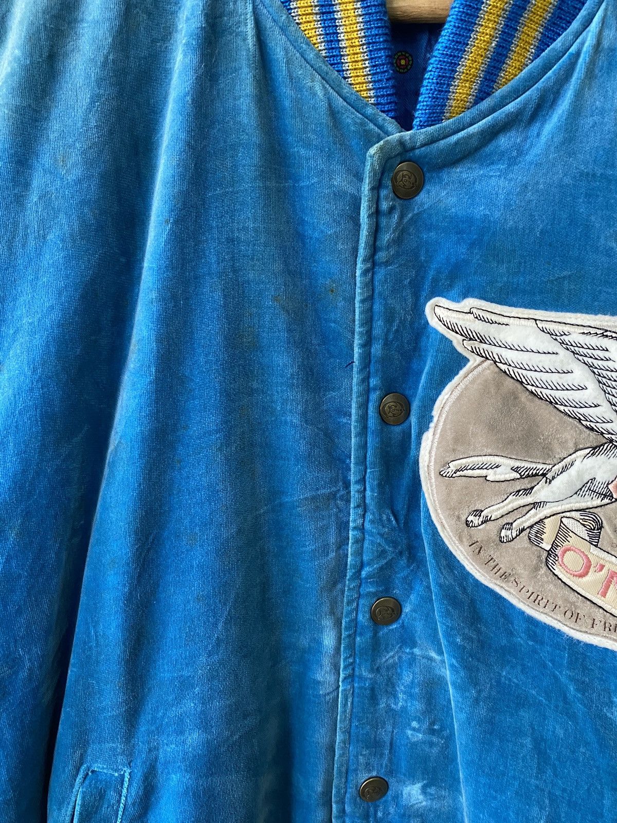 Vintage Vintage 80s O’neill Velvet Varsity Jacket Size US L / EU 52-54 / 3 - 7 Thumbnail