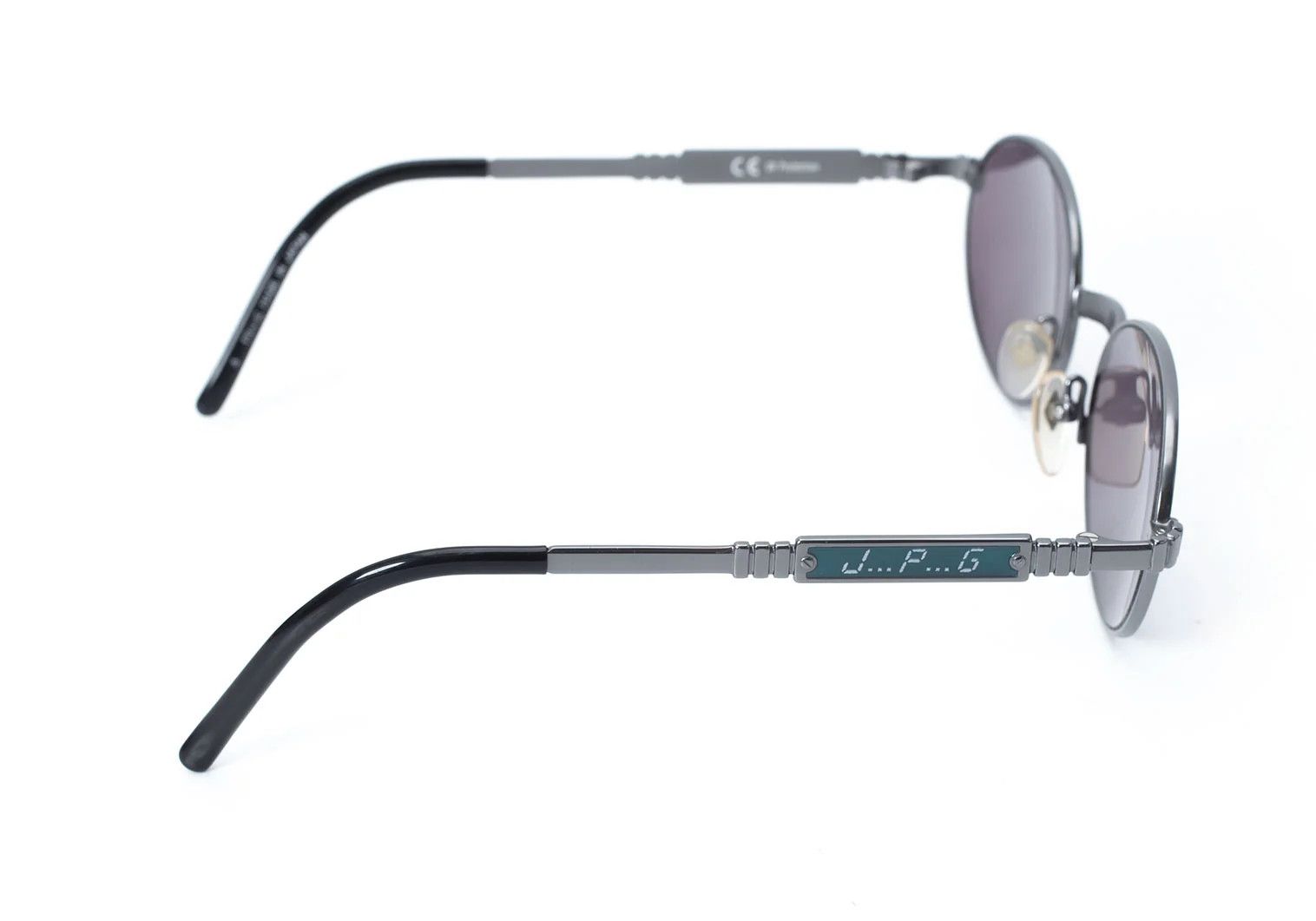 Jean Paul Gaultier Digital Font Oval Sunglasses in Blue Size ONE SIZE - 8 Thumbnail