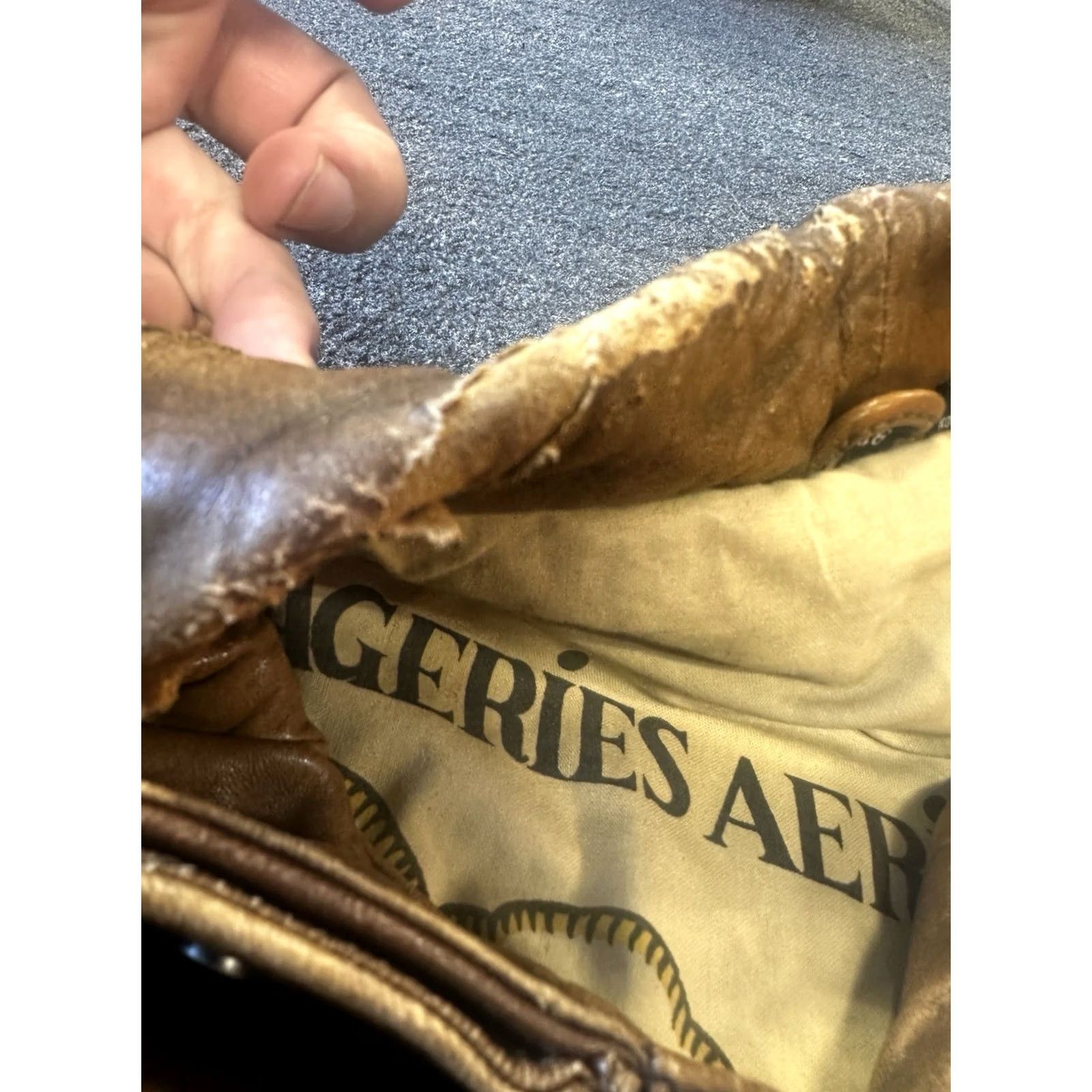 Vintage VINTAGE Mirage Distressed Flight Bomber Jacket Leather Rust Brown 80s Size 46 Mens Jacket Size US S / EU 44-46 / 1 - 7 Thumbnail