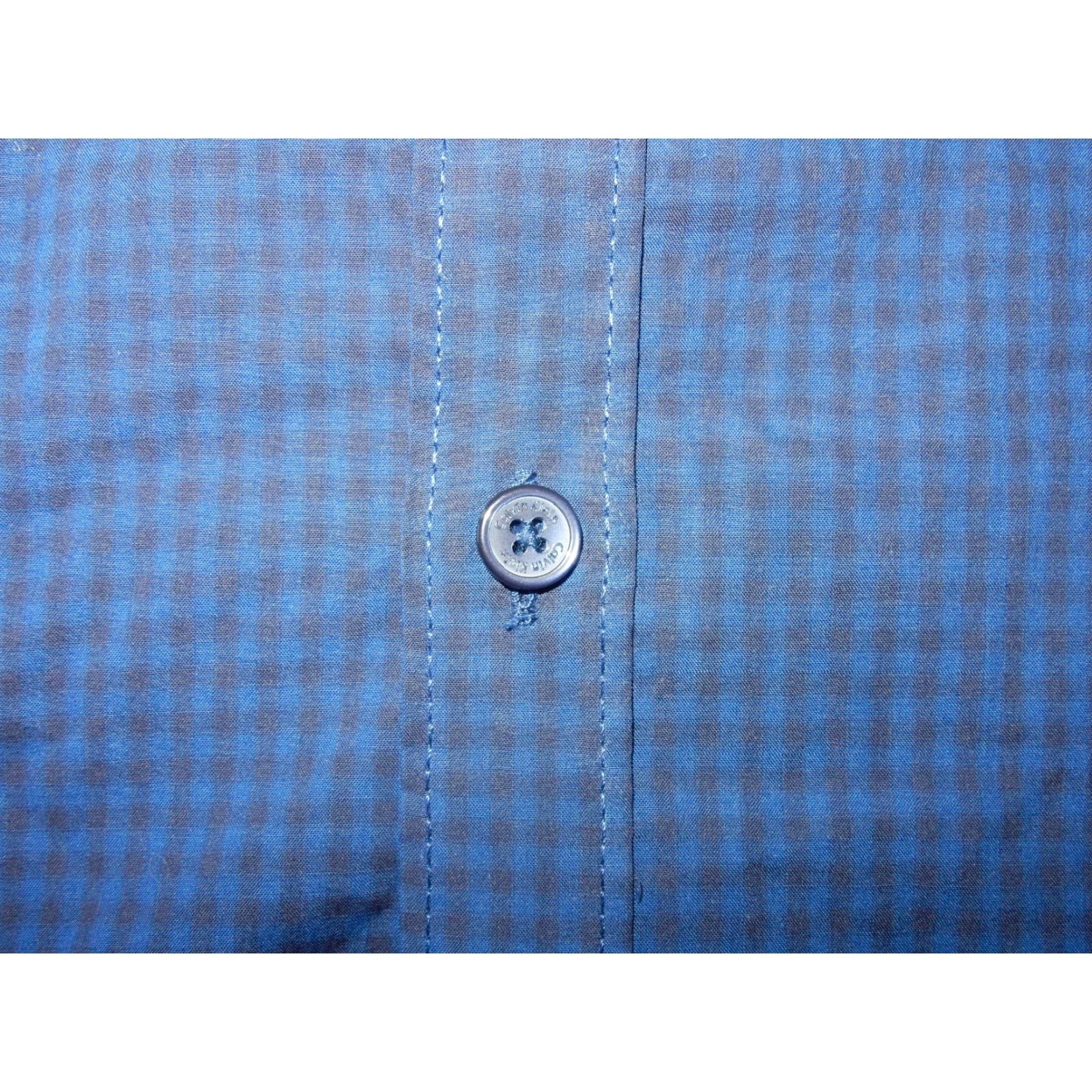 Calvin Klein Calvin Klein Shirt Men’s Button-Front Long Sleeve Plaid Size S Blue Cotton Size US S / EU 44-46 / 1 - 5 Thumbnail