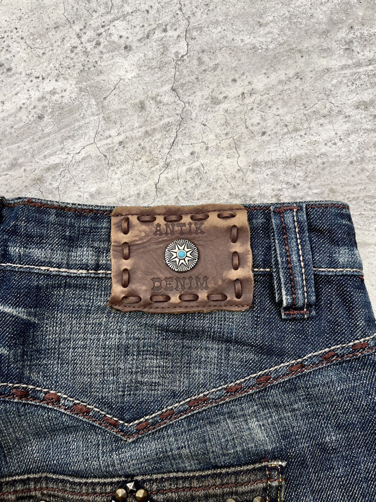 Antik Denim Vintage Antik Denim Studded Embroidery Jeans Size US 32 / EU 48 - 5 Thumbnail